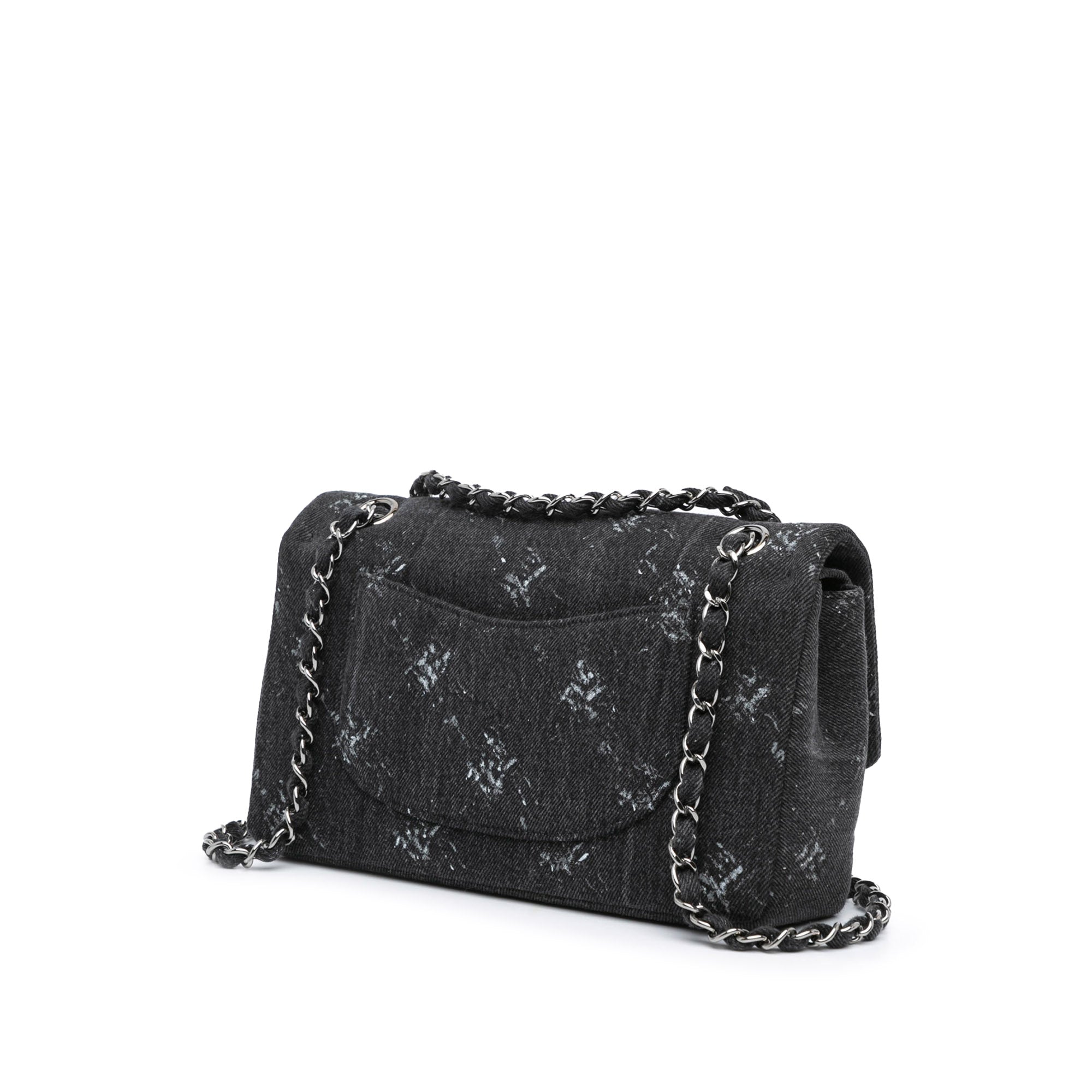 Chanel Medium Classic Printed Denim Double Flap - image 2