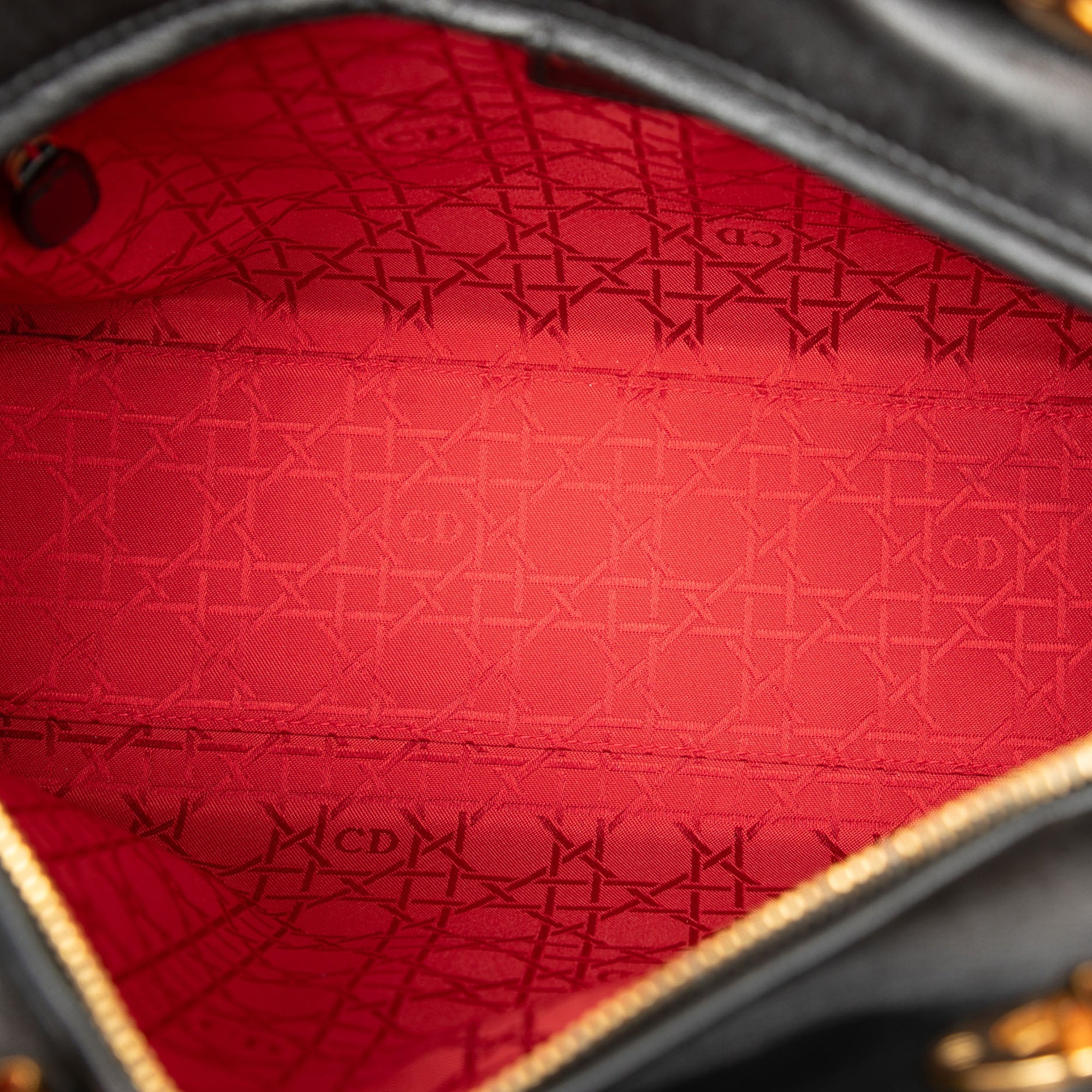 Dior Large Lambskin Cannage Lady Dior - image 4