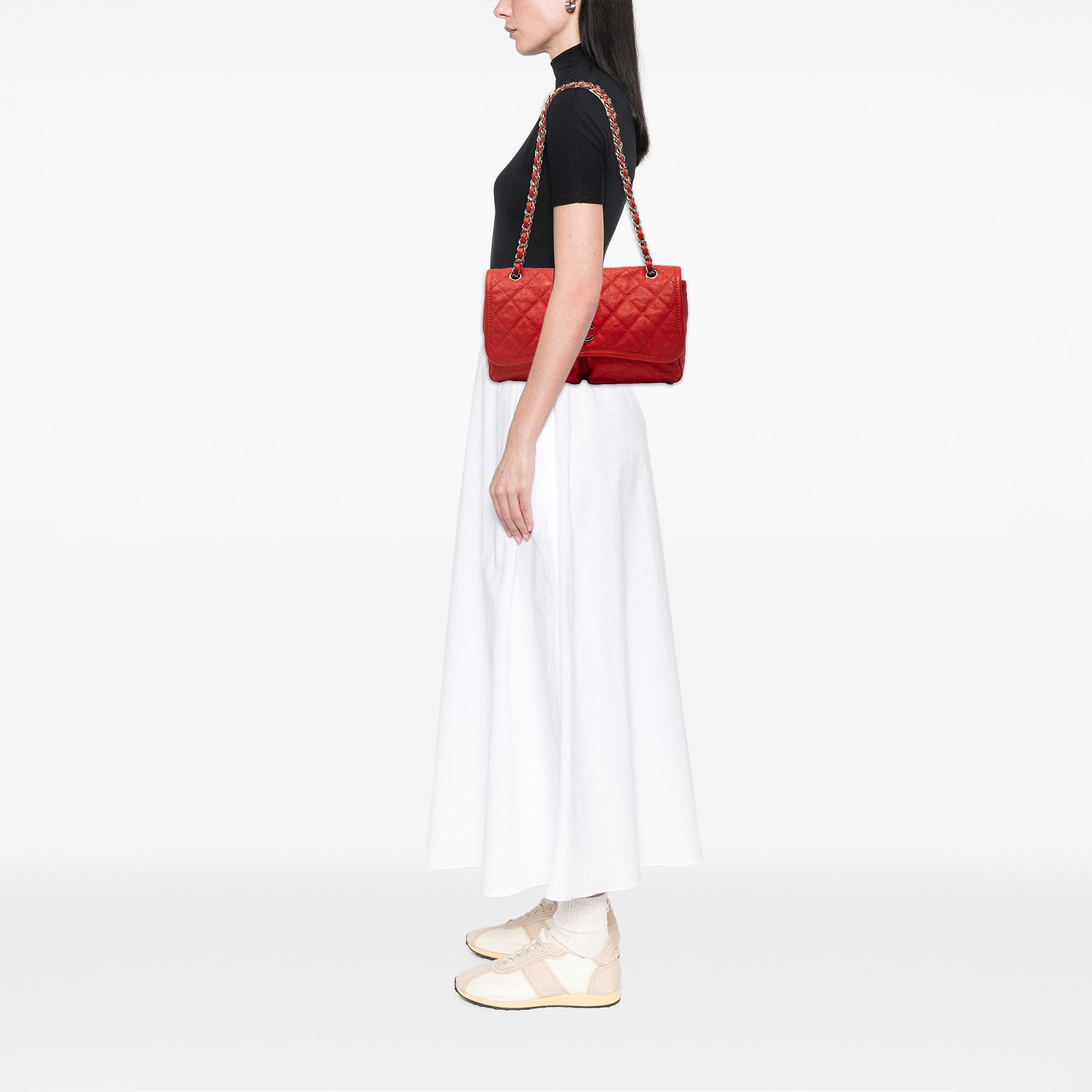 Chanel Medium Grained Calfskin Natural Beauty Flap - image 7