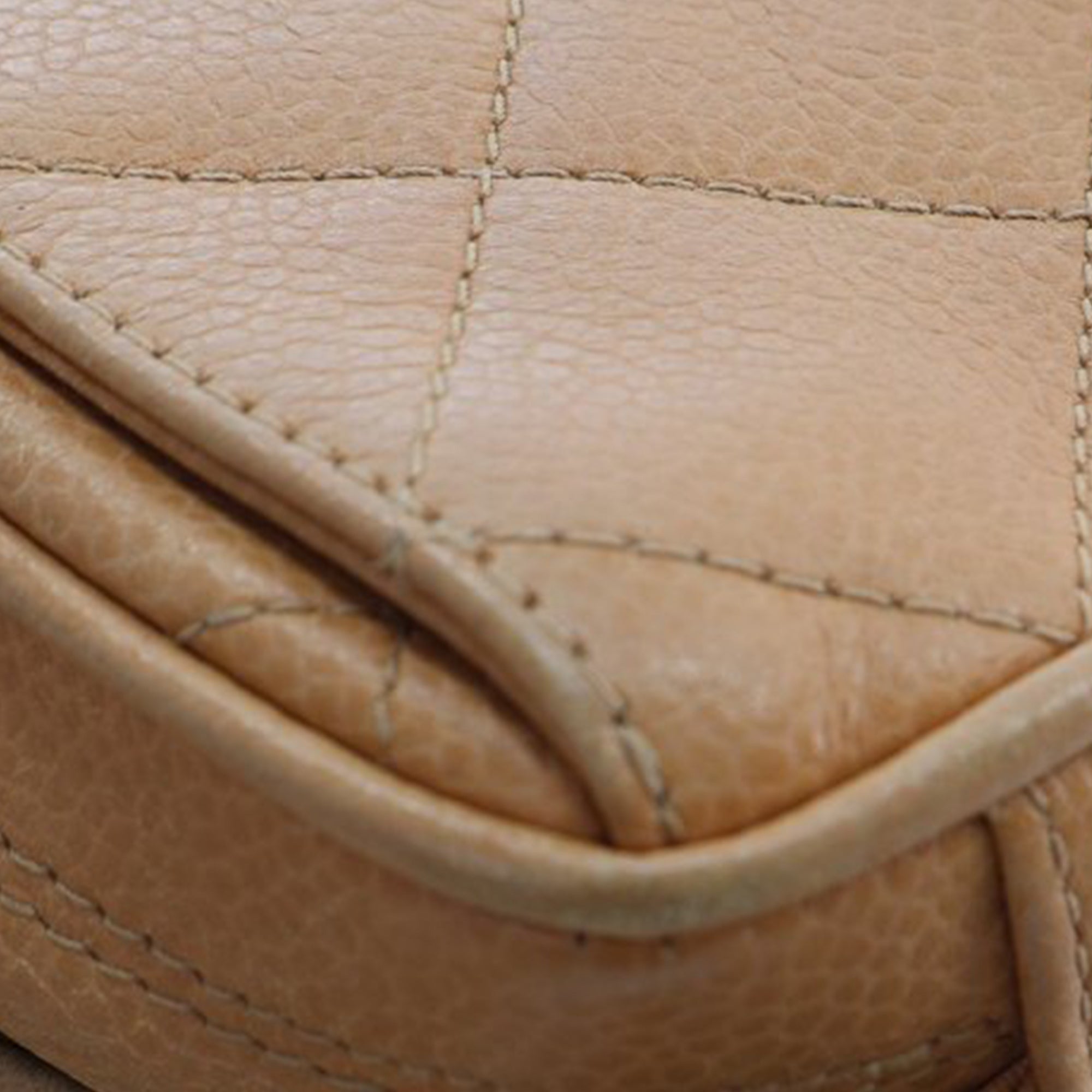 Chanel CC Quilted Caviar Camera Bag - image 10