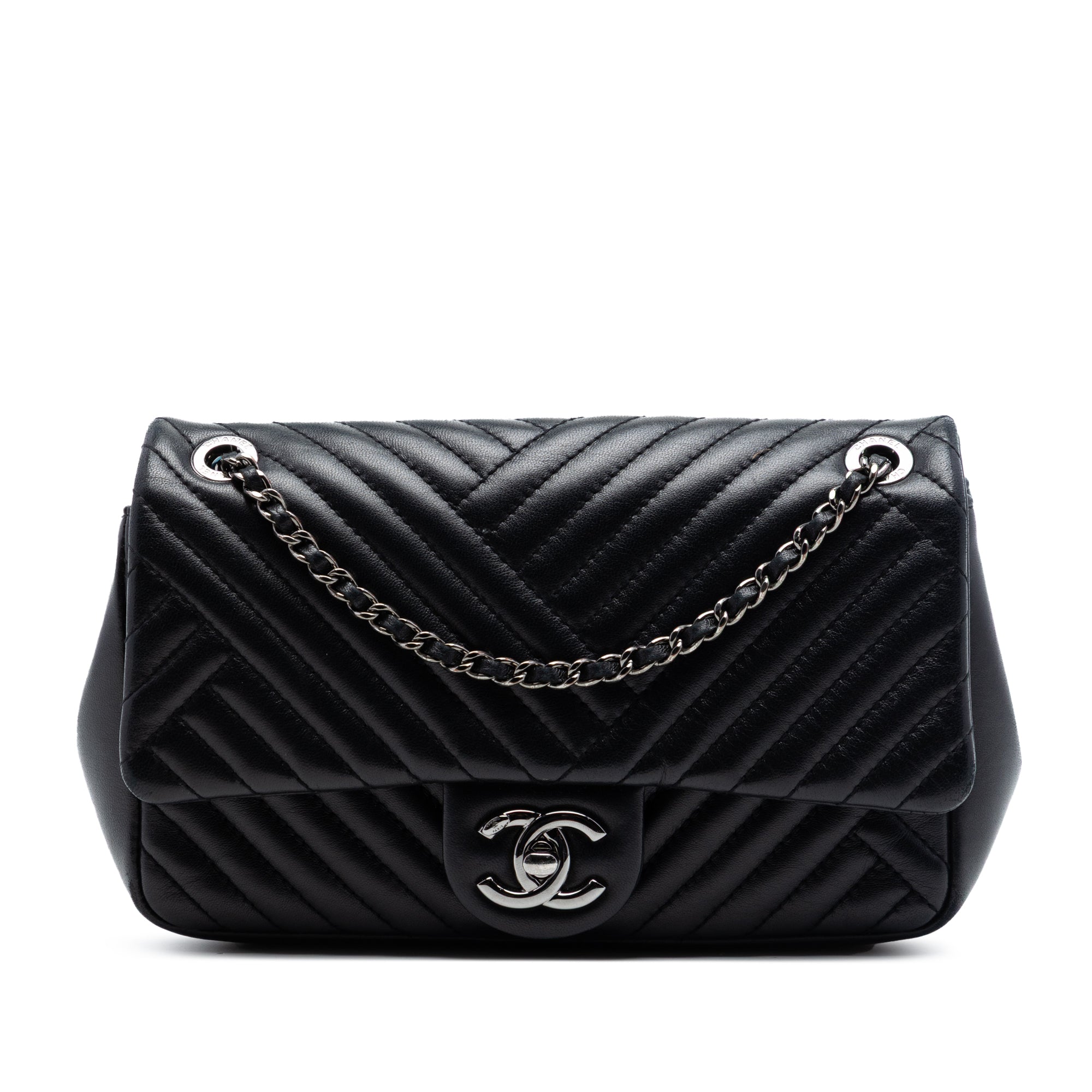 Chanel Small Lambskin CC Crossing Flap - image 1