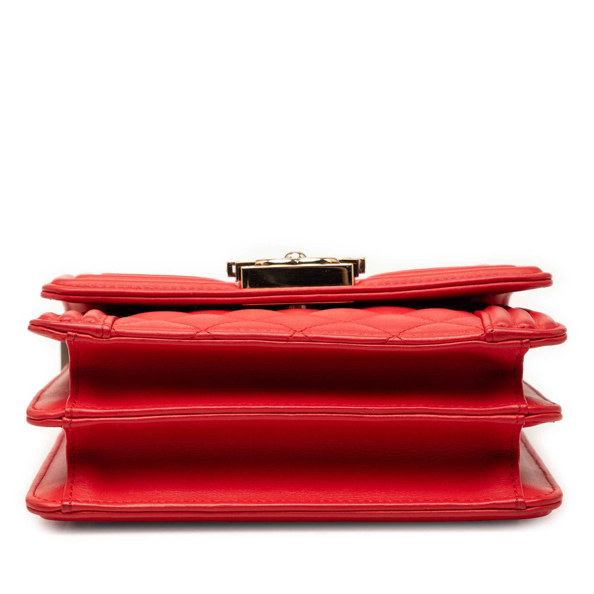 Chanel Quilted Lambskin North South Boy Flap - image 3