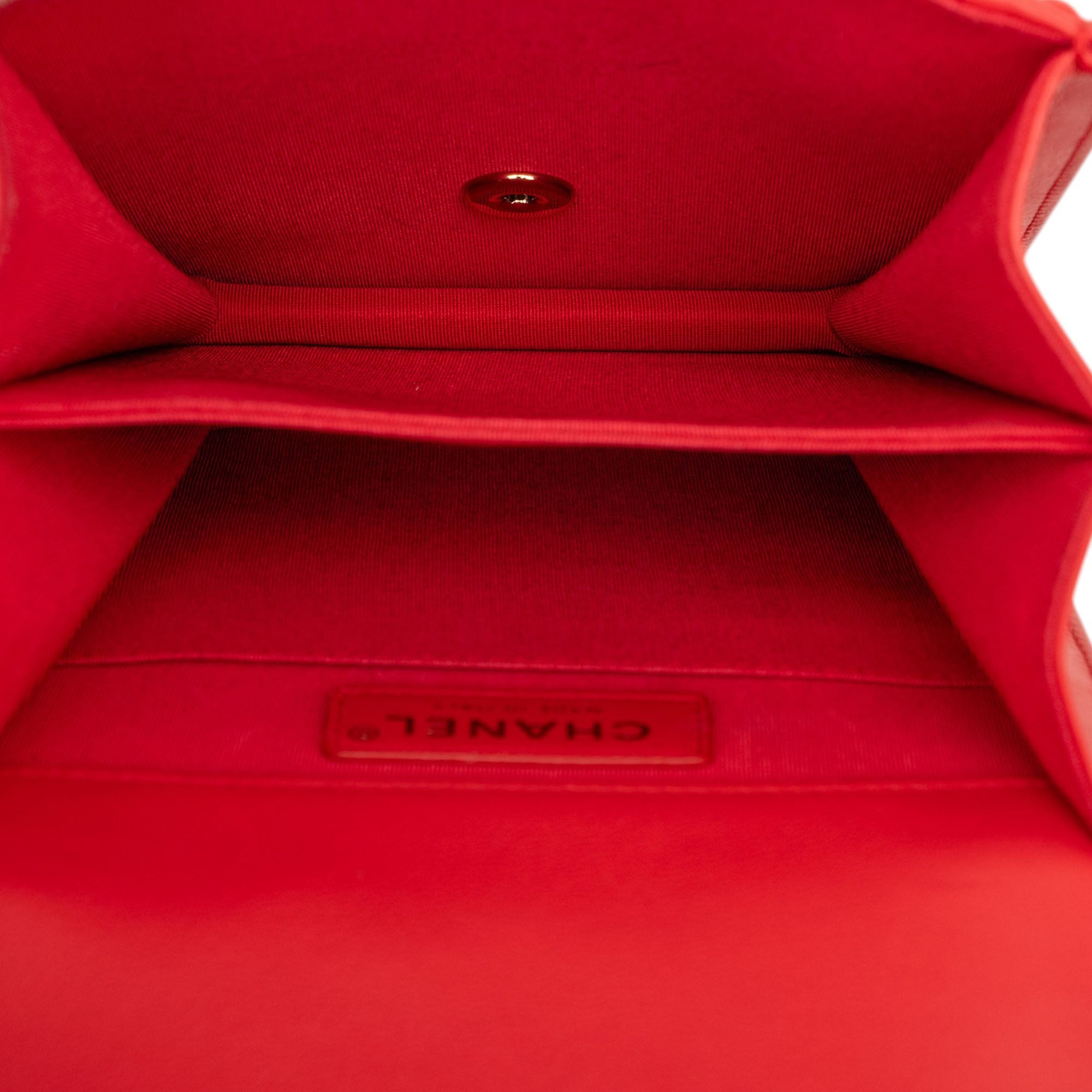 Chanel Quilted Lambskin North South Boy Flap - image 4