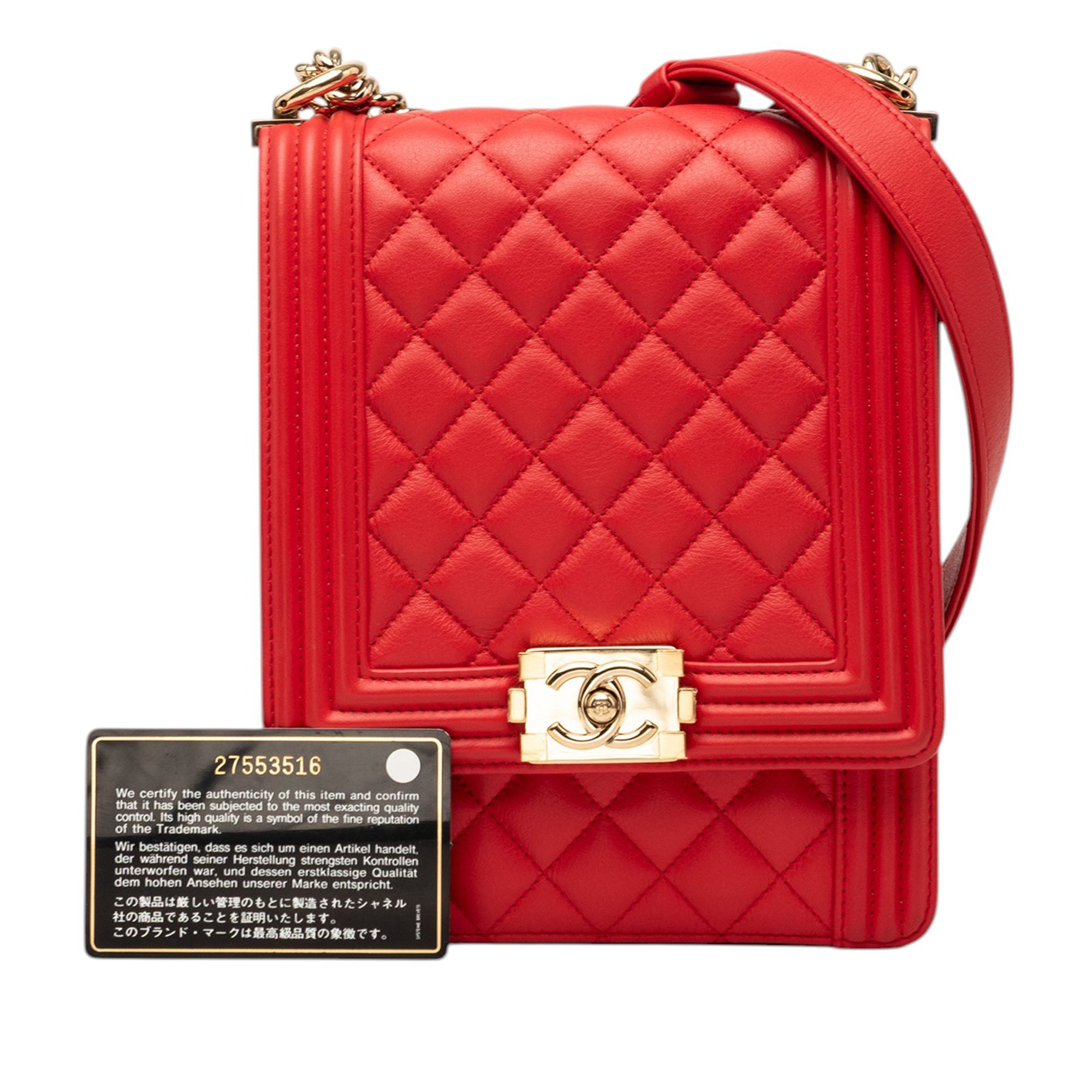 Chanel Quilted Lambskin North South Boy Flap - image 8