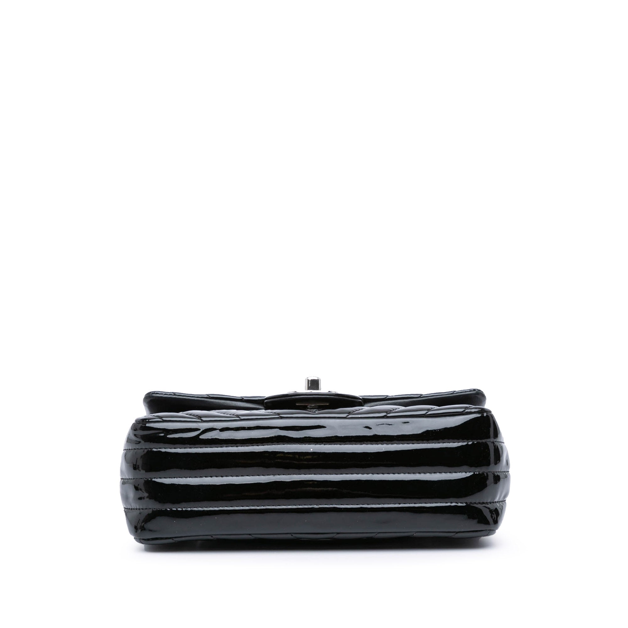 Chanel Mini Rectangular Classic Chevron Patent Single Flap - image 3