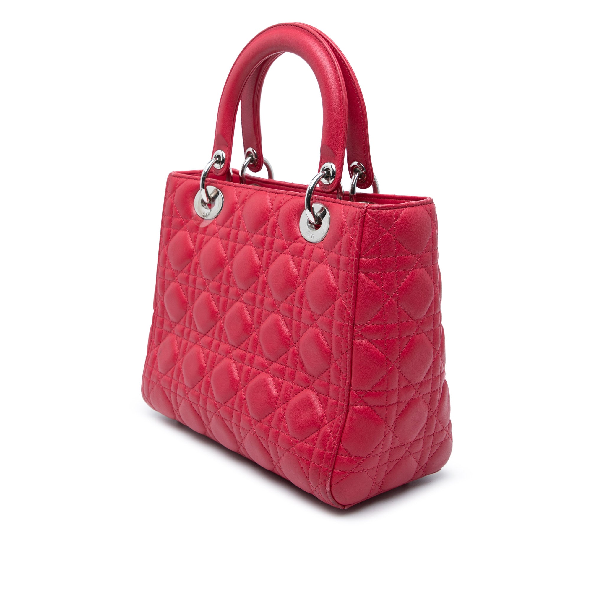 Dior Medium Lambskin Cannage Lady Dior - image 2