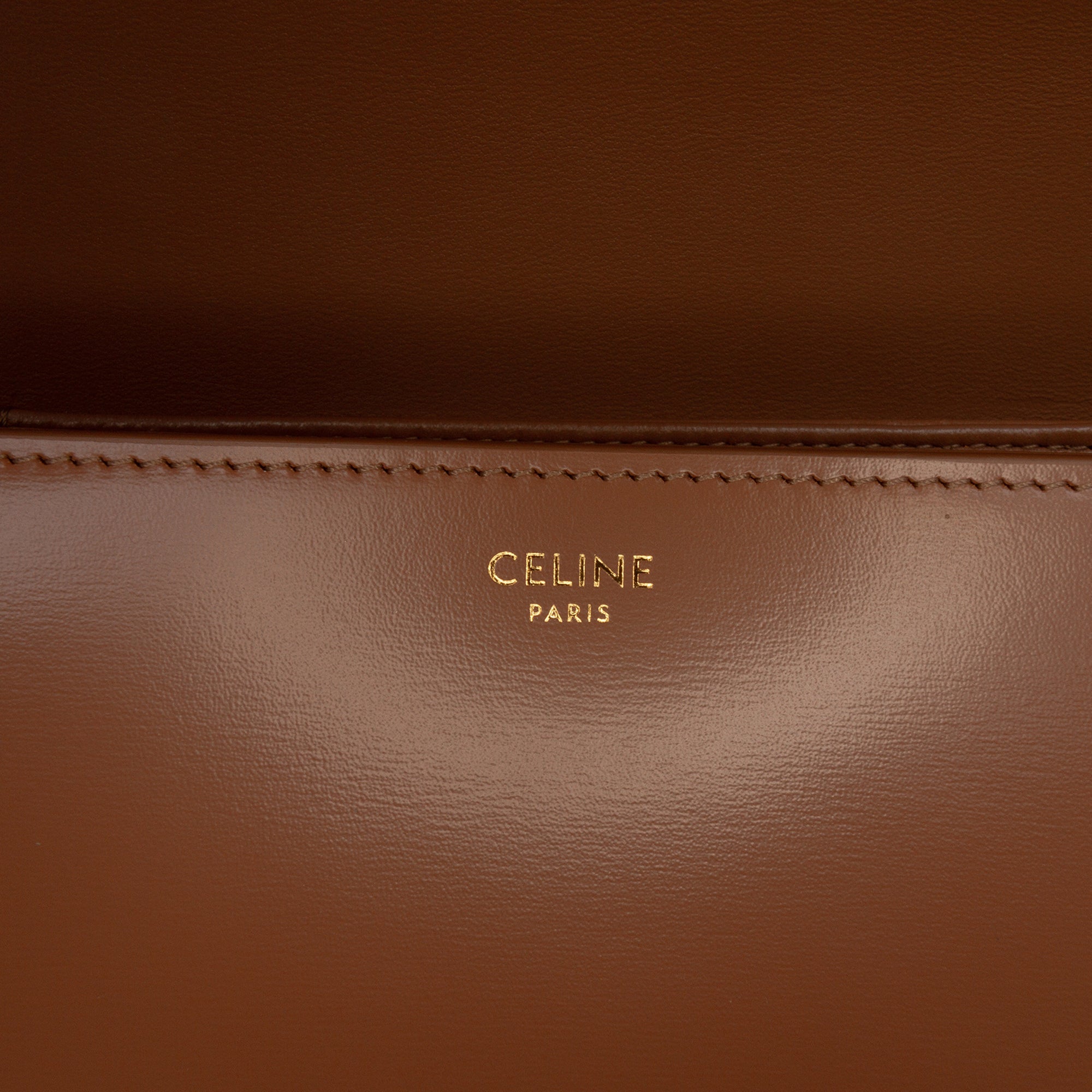 Celine Teen Shiny Calfskin Triomphe Crossbody - image 5
