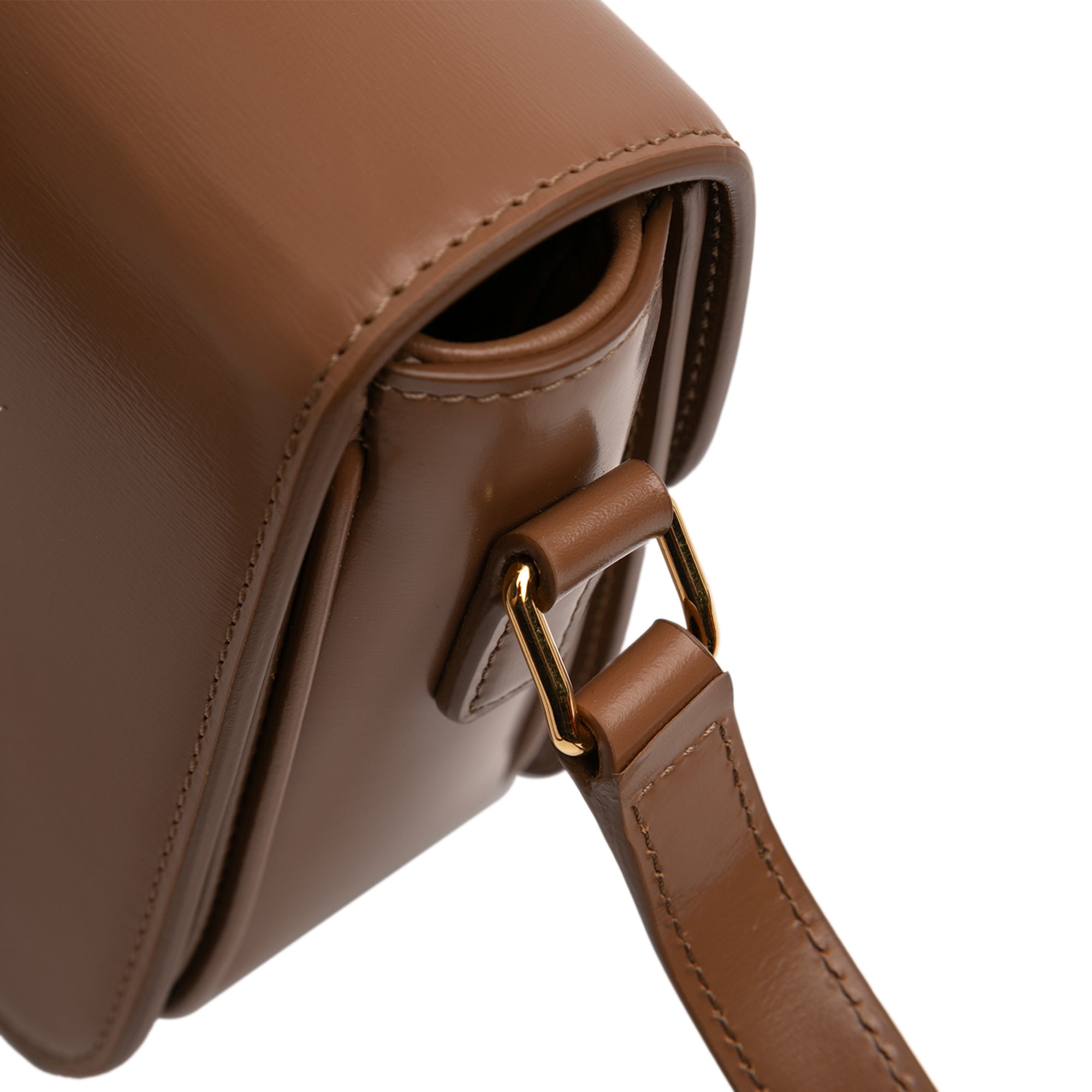 Celine Teen Shiny Calfskin Triomphe Crossbody - image 6