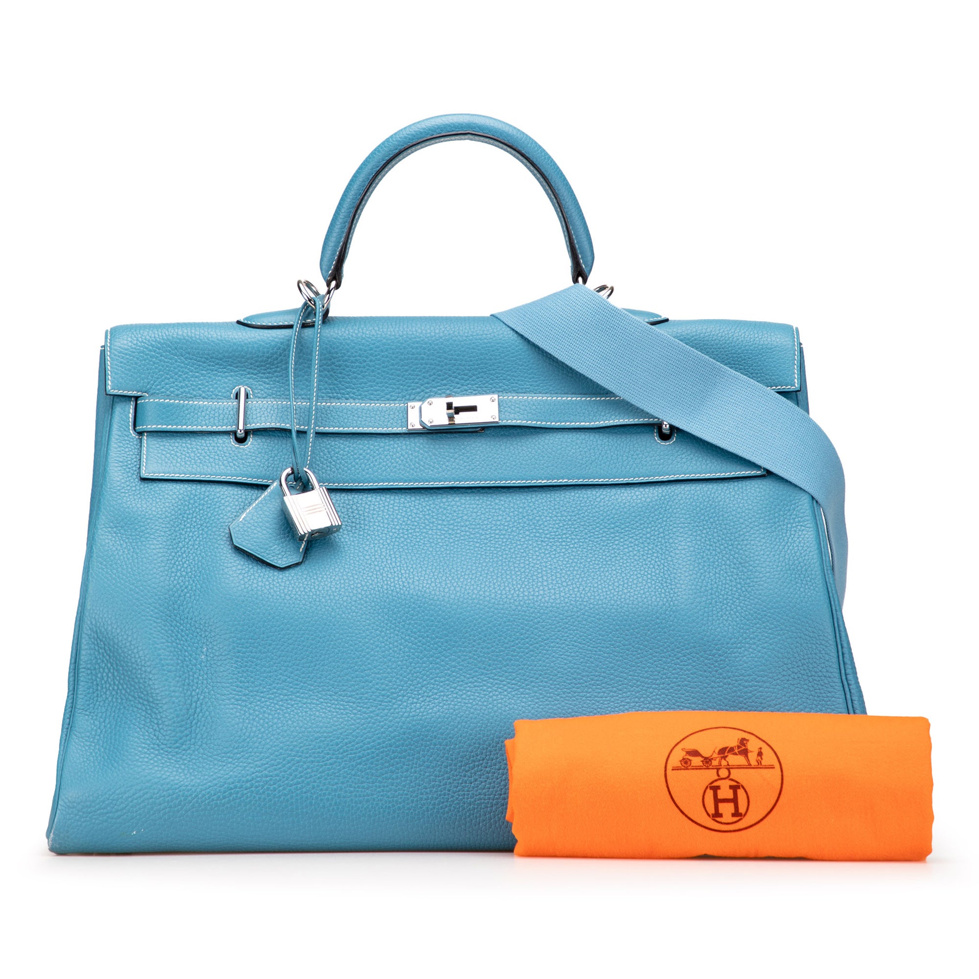 Hermès Clemence Kelly II Relax 50 Voyage - image 10