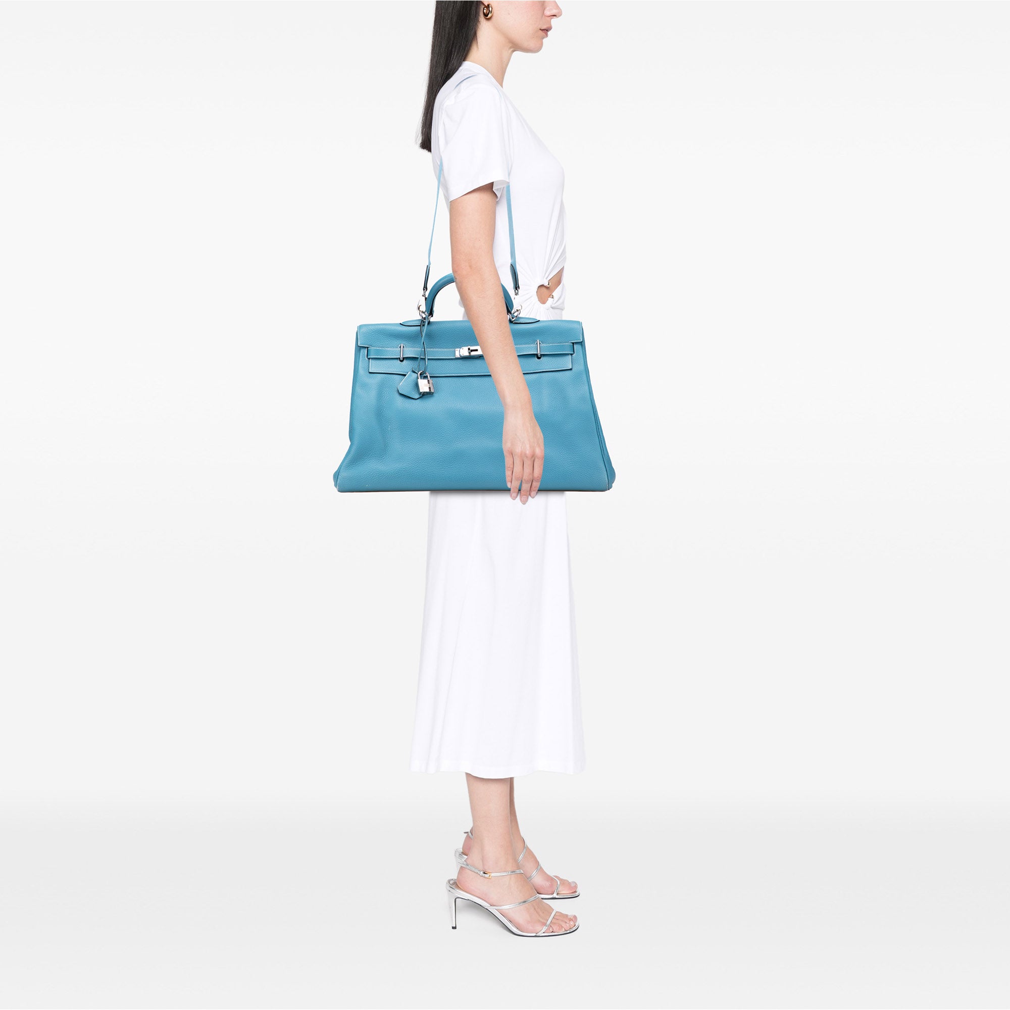 Hermès Clemence Kelly II Relax 50 Voyage - image 9