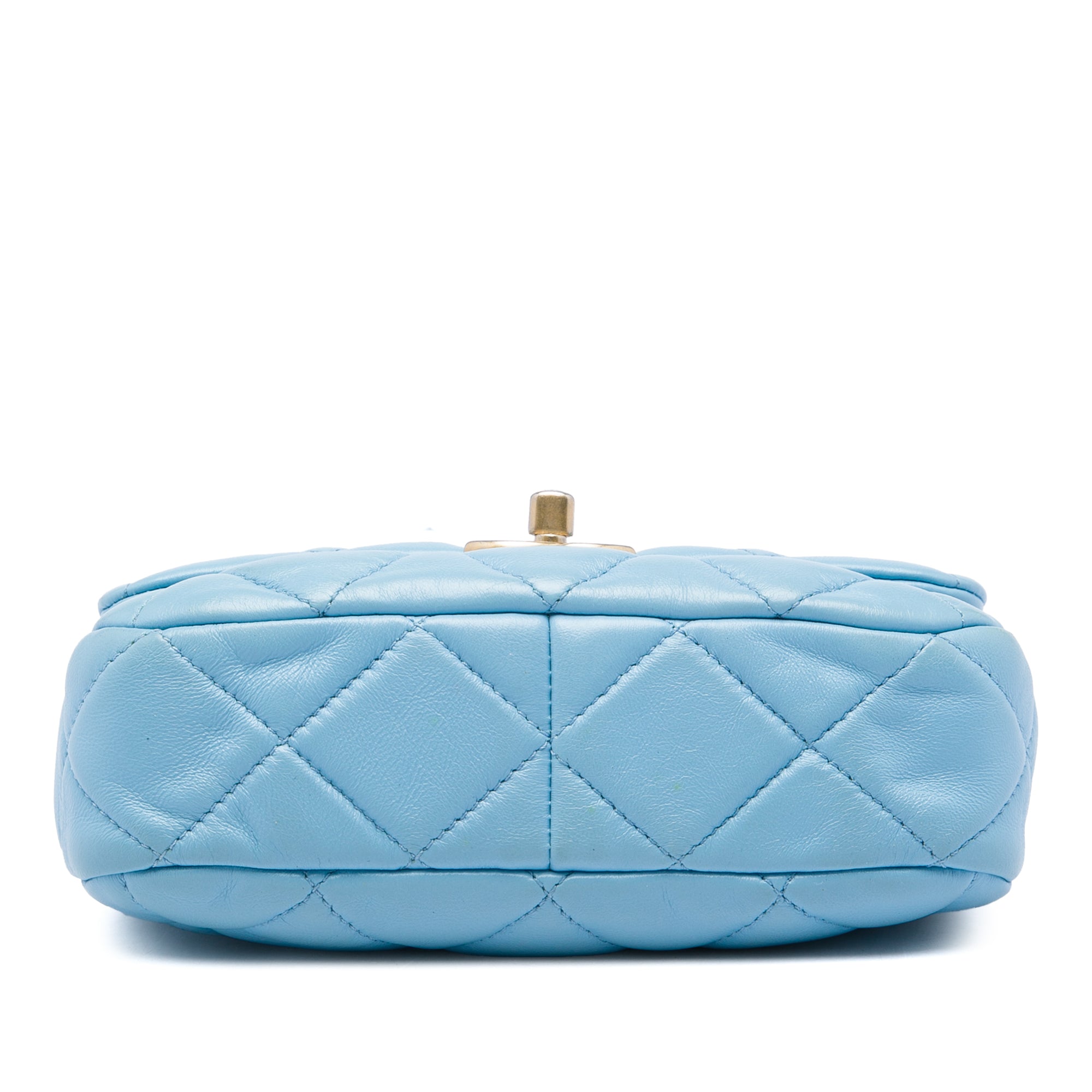 Chanel Mini Quilted Lambskin Lacquered Chain Flap - image 3