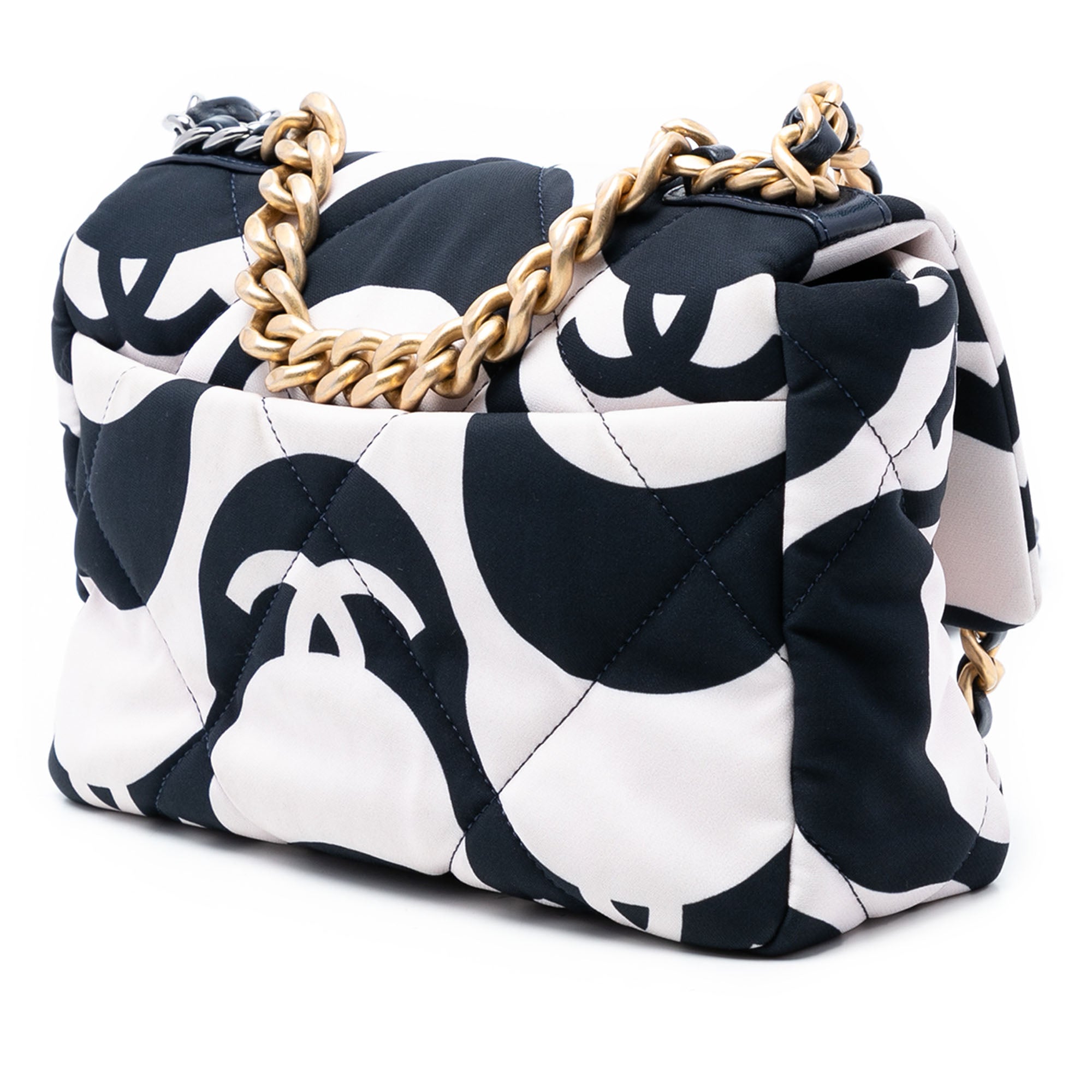 Chanel Medium Printed Silk 19 Flap - image 2
