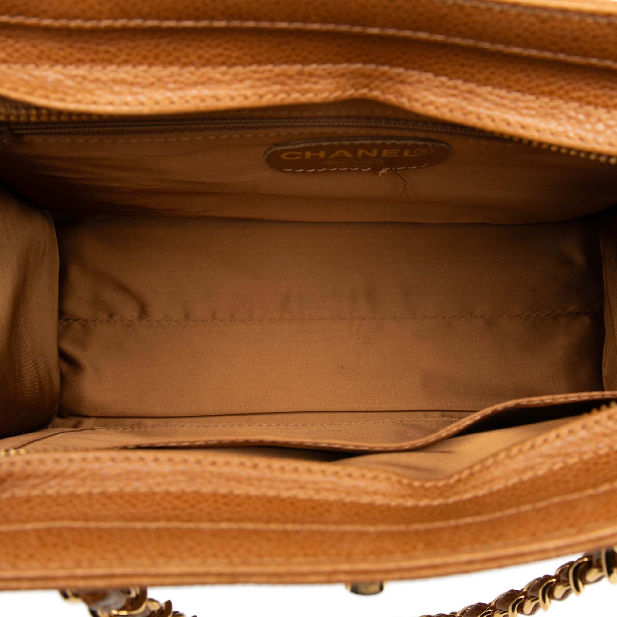 Chanel CC Caviar Chain Turn Lock Tote - image 4