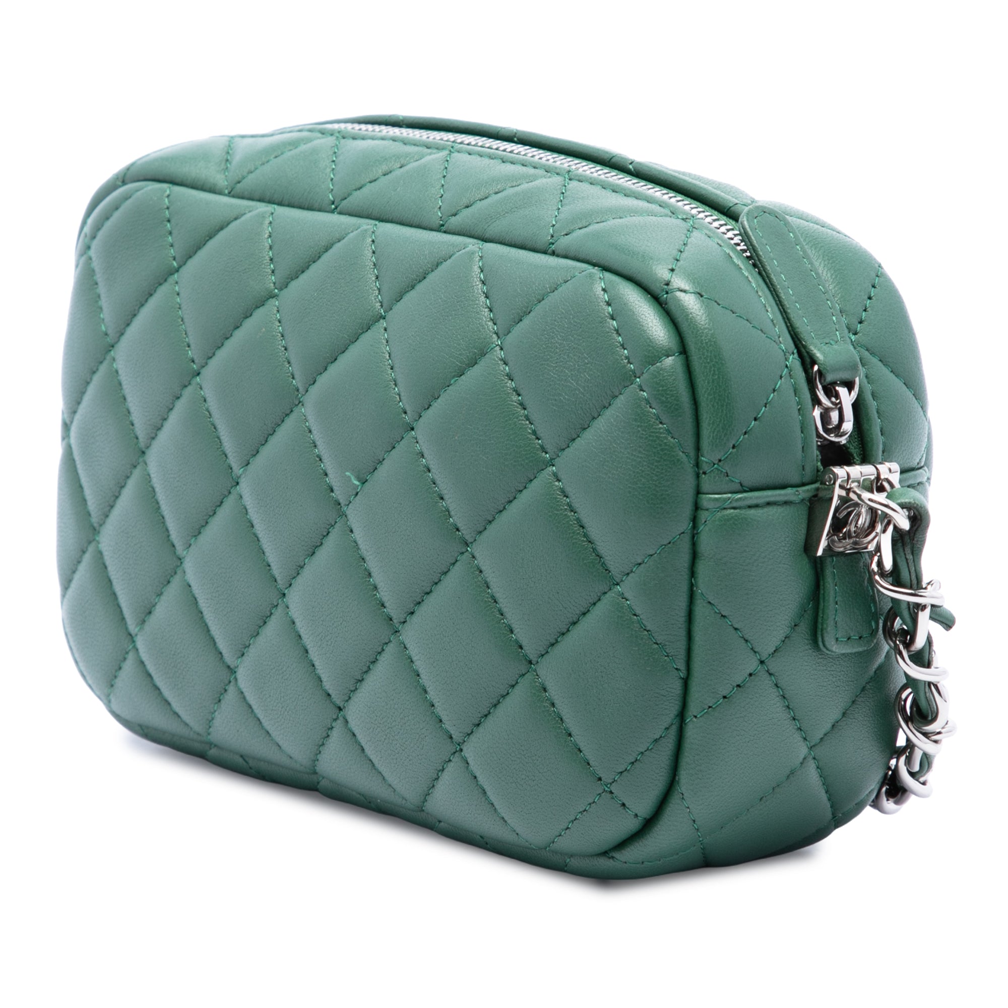 Chanel Small CC Quilted Lambskin Camera Case - image 2