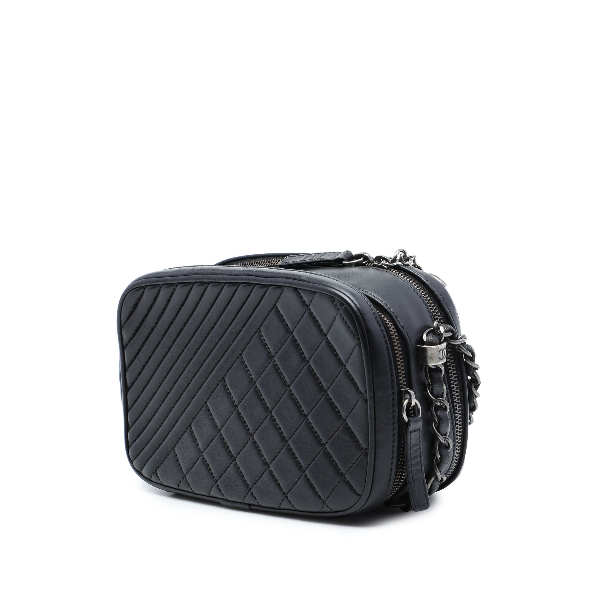 Chanel Small Quilted Lambskin Coco Boy Camera Bag - image 2