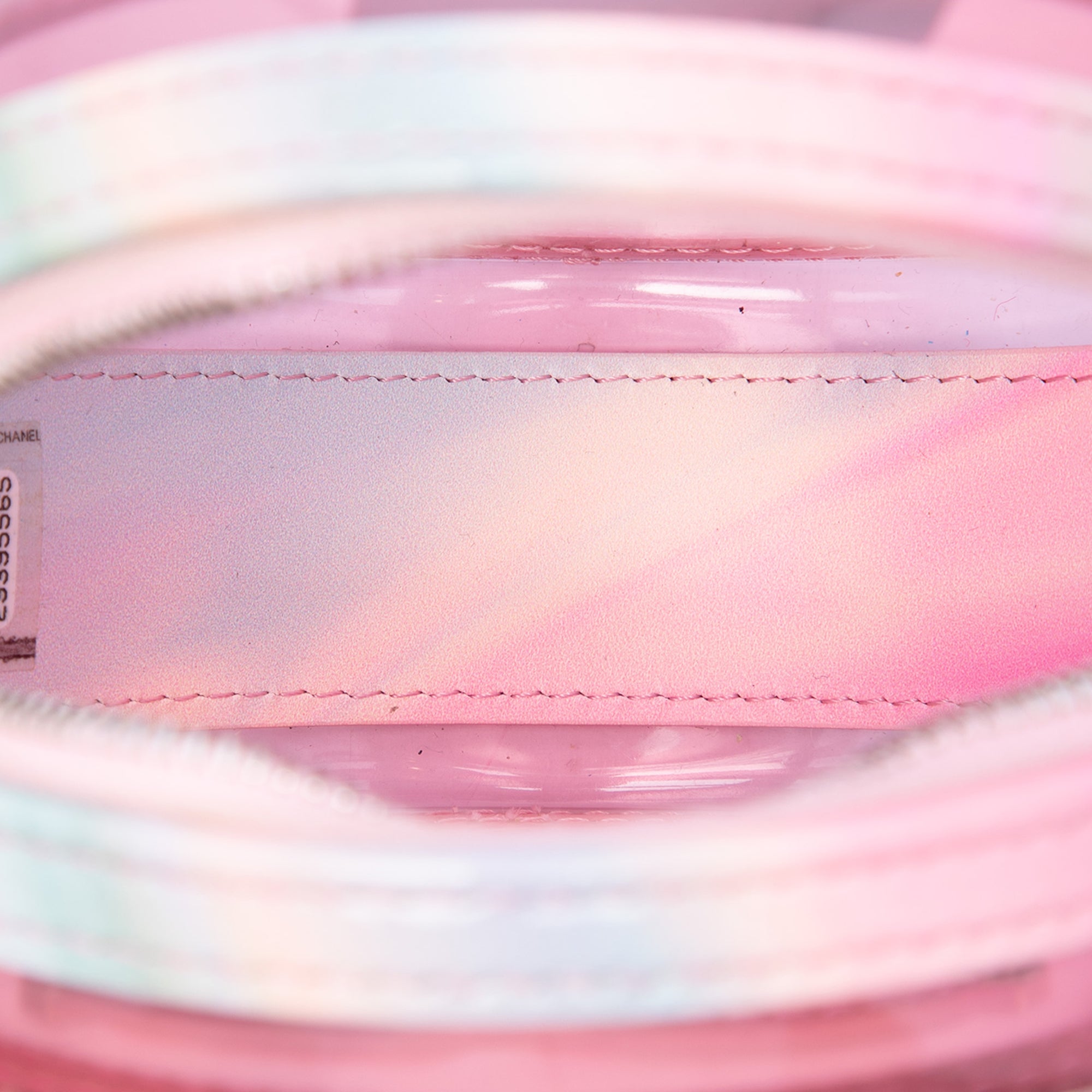 Chanel PVC and Lambskin CC Filigree Round Clutch with Chain - image 4