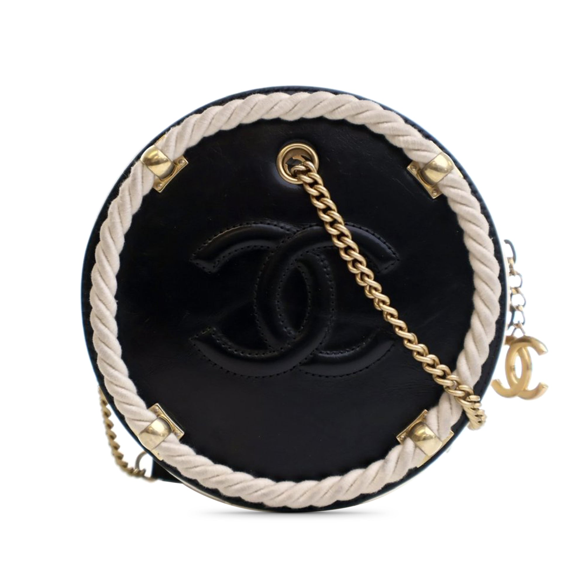 Chanel Crumpled Calfskin En Vogue Round Bag - image 1