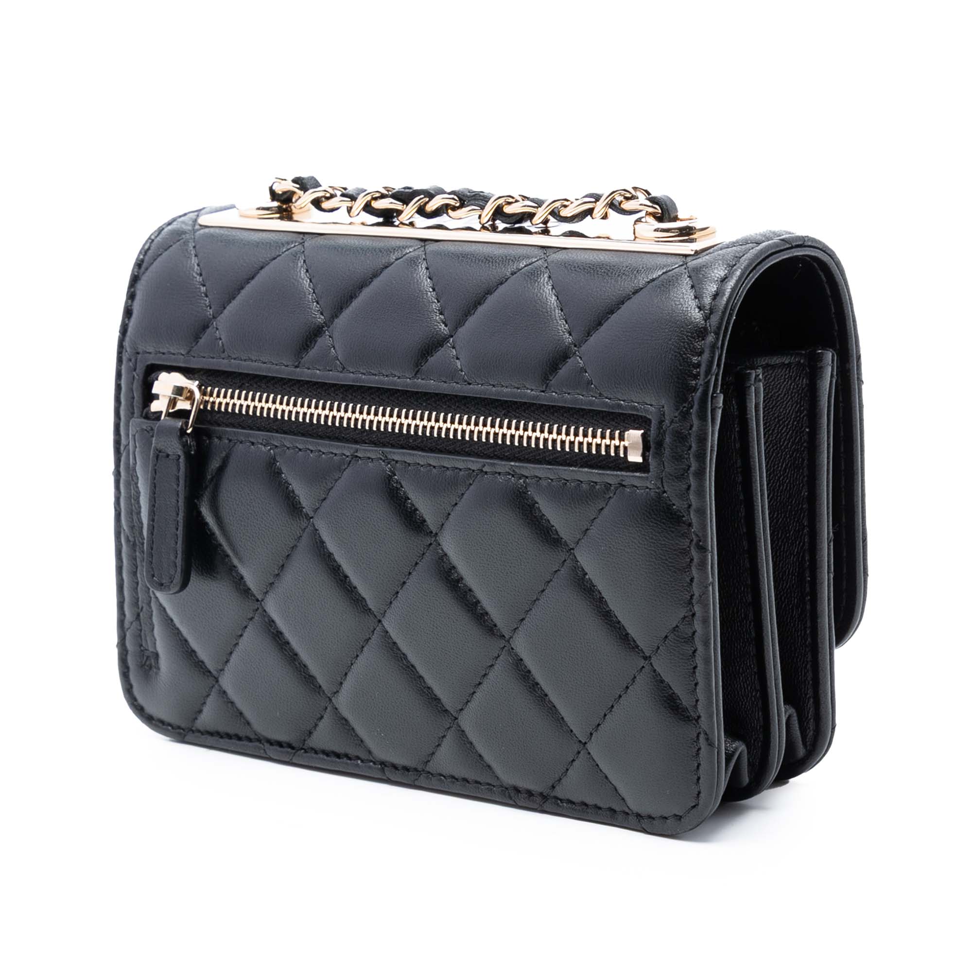 Chanel Mini Lambskin Trendy CC Wallet On Chain - image 2