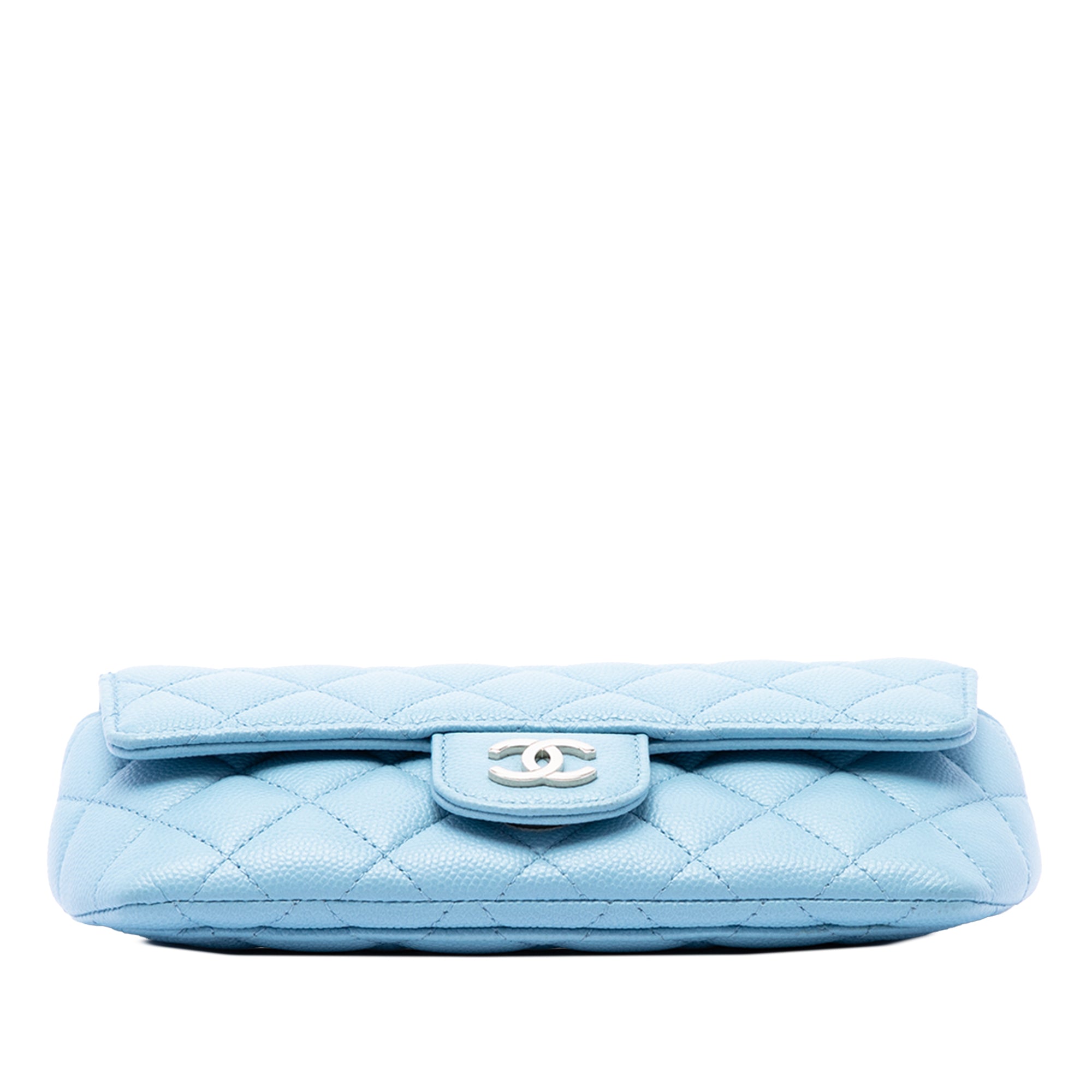 Chanel CC Quilted Caviar Glasses Case on Chain - image 3