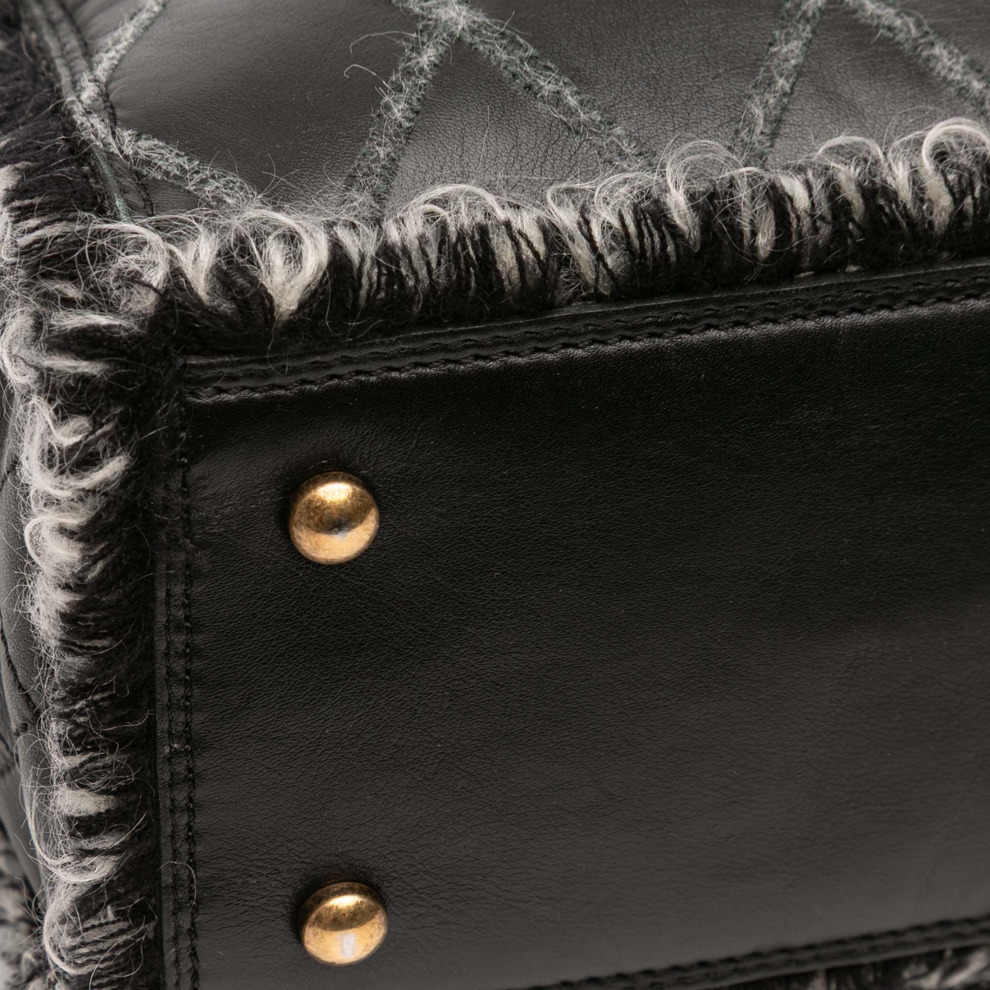 Chanel CC Quilted Calfskin Tweedy Shopping Tote - image 7