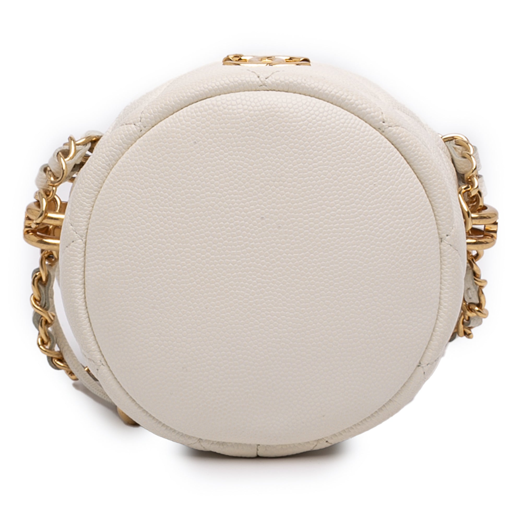 Chanel Mini Quilted Caviar Twist Your Buttons Drawstring Bucket Bag - image 3