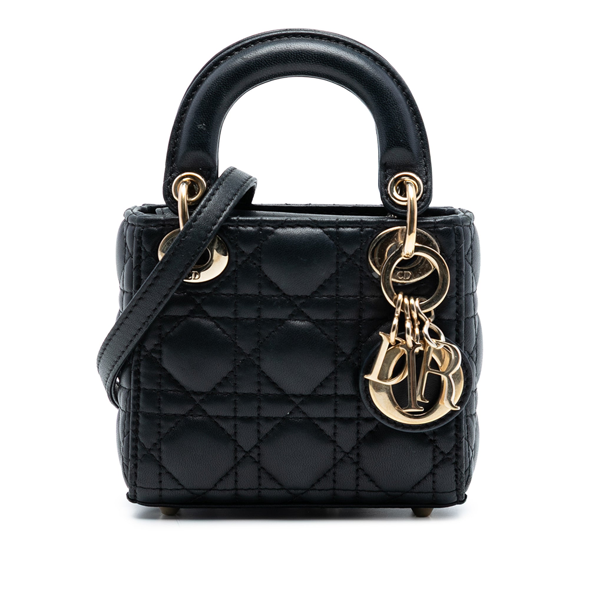 Dior Micro Lambskin Cannage Lady Dior - image 1