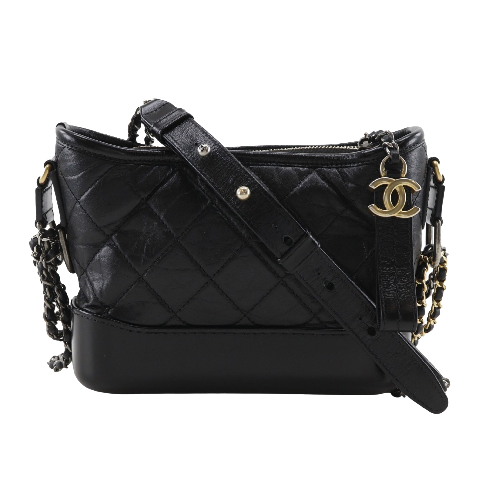 Chanel Small Quilted Lambskin Gabrielle Hobo - image 1