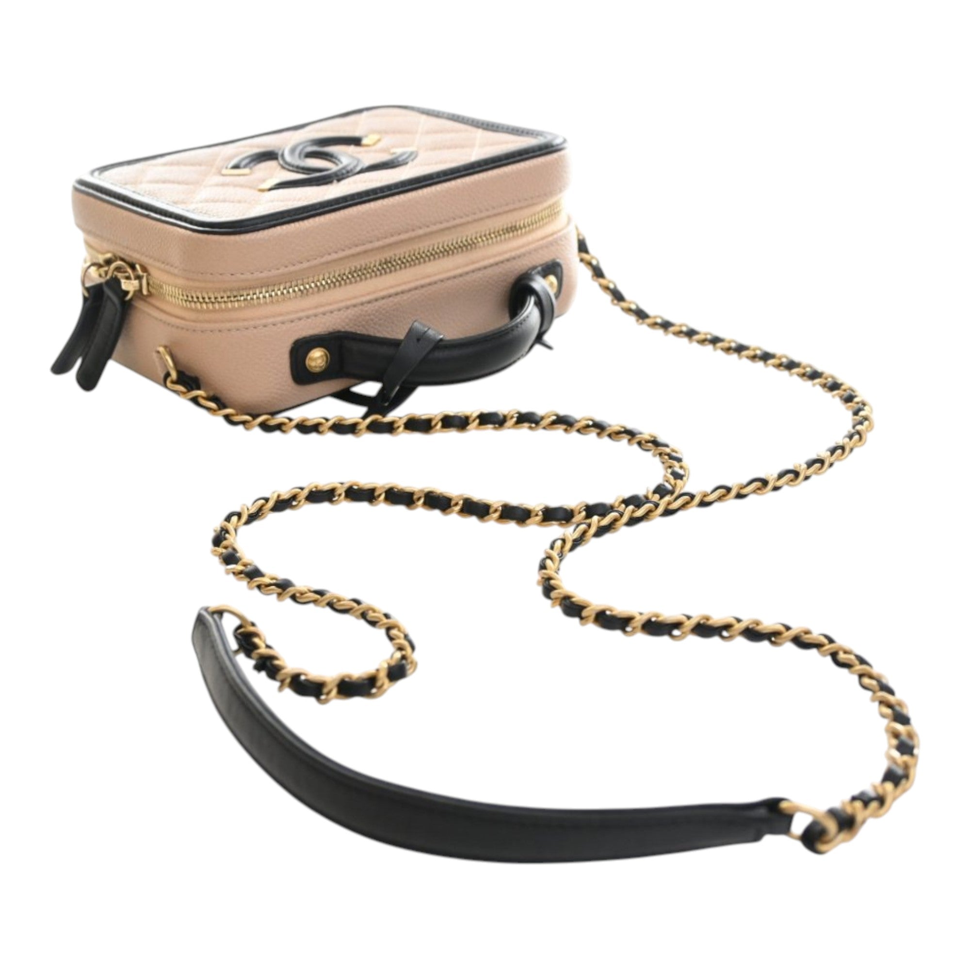 Chanel Small Caviar CC Filigree Vanity Case - image 14