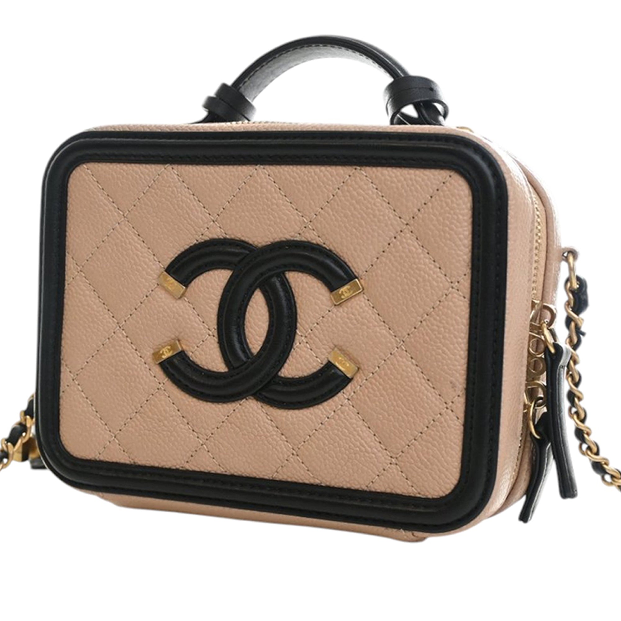 Chanel Small Caviar CC Filigree Vanity Case - image 3