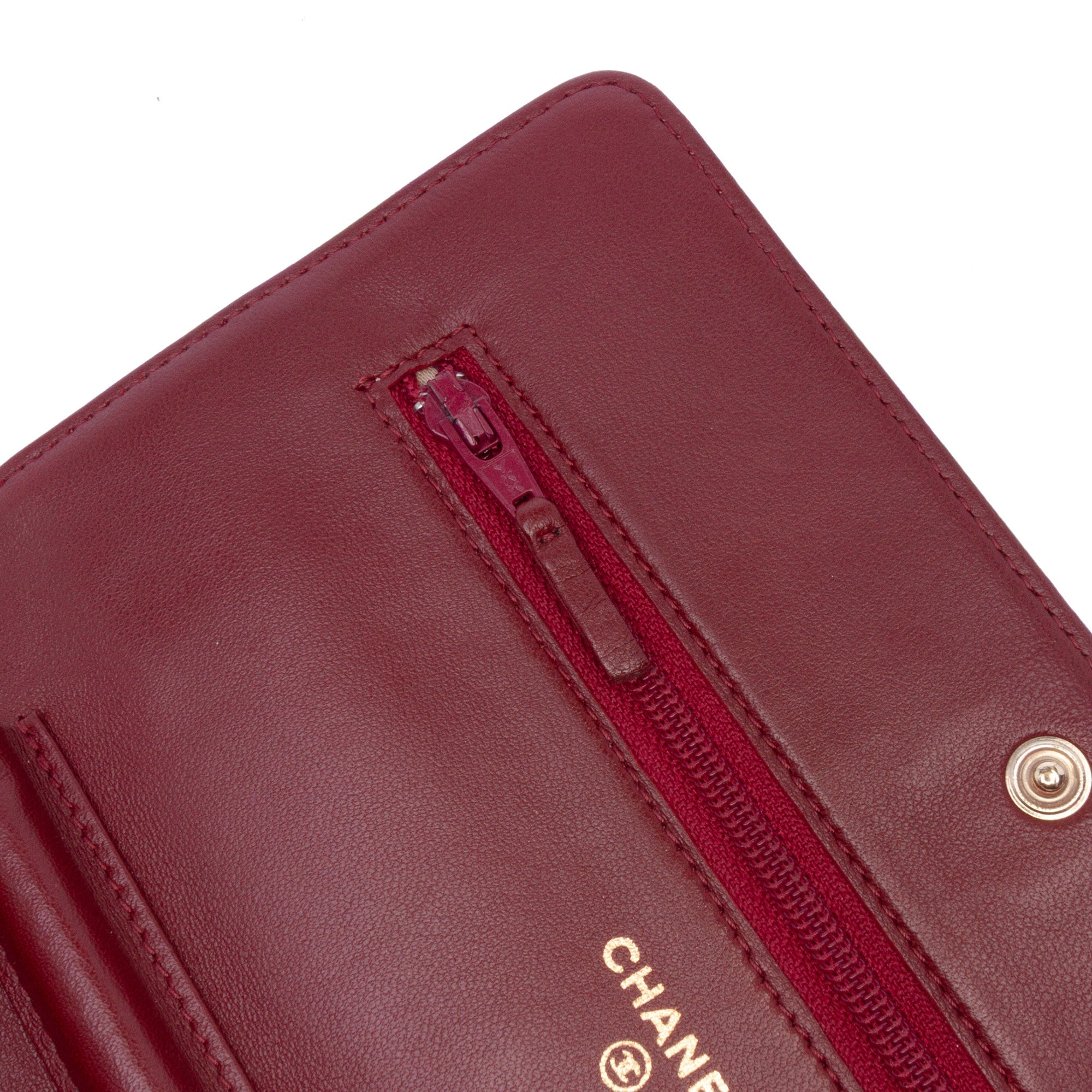 Chanel CC Embossed Calfskin Camellia Wallet On Chain - image 6