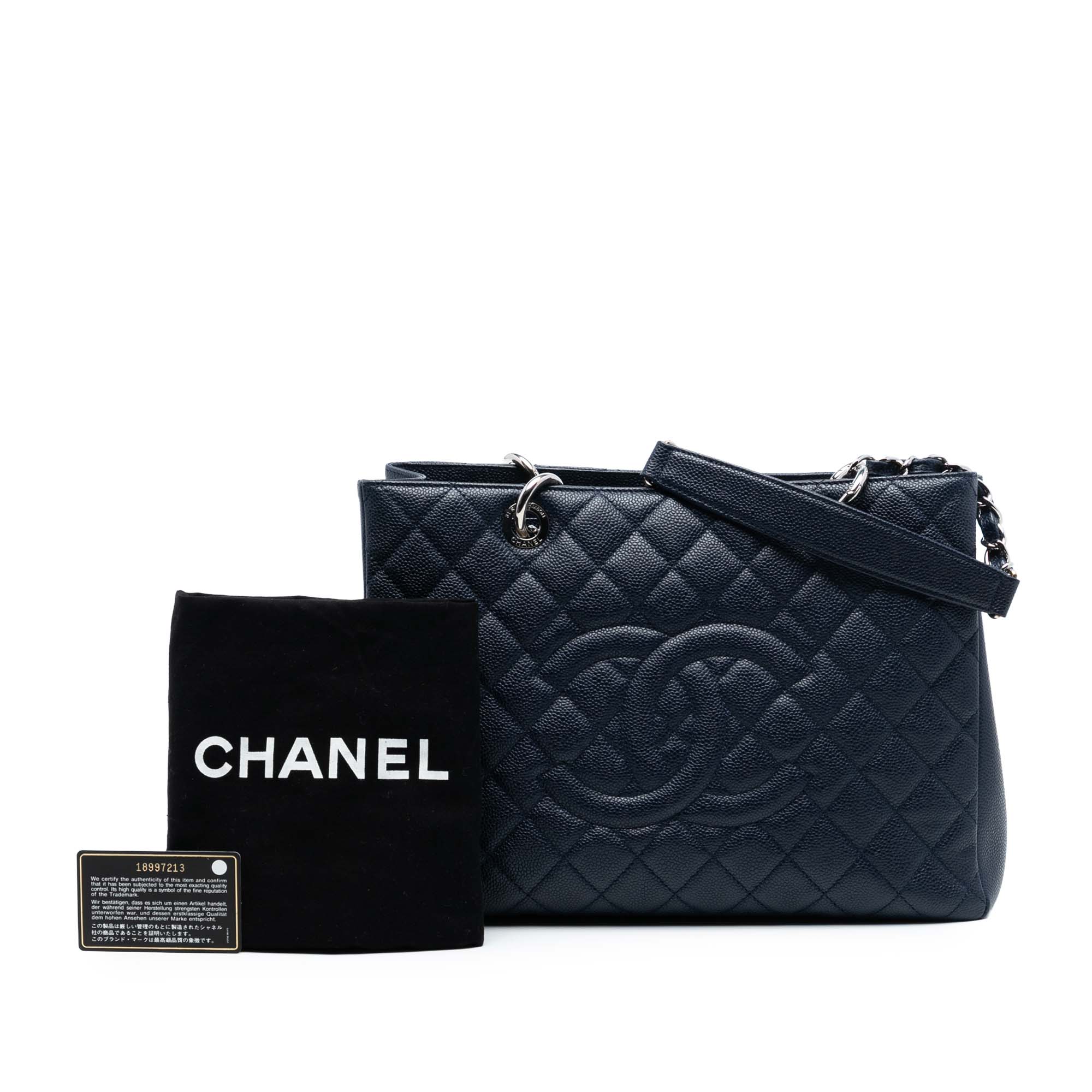 Chanel Caviar Grand Shopping Tote - image 9