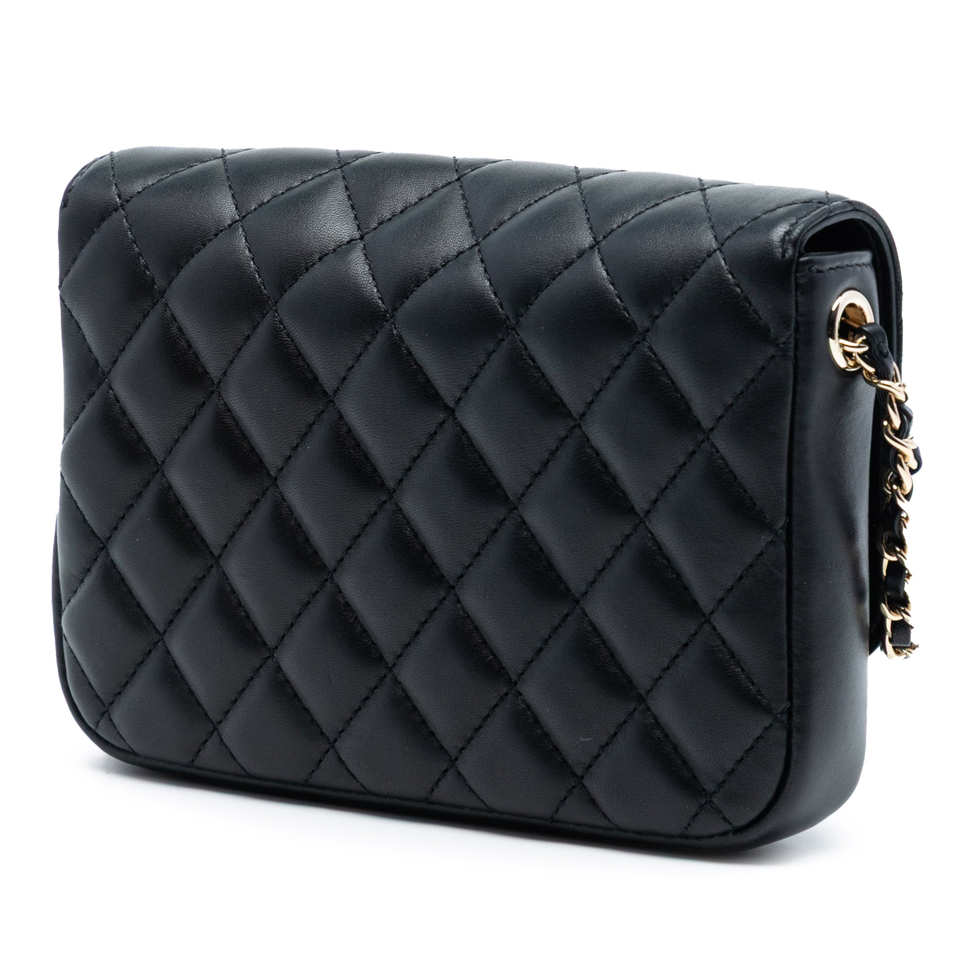 Chanel CC Quilted Lambskin Side Packs Flap - image 2