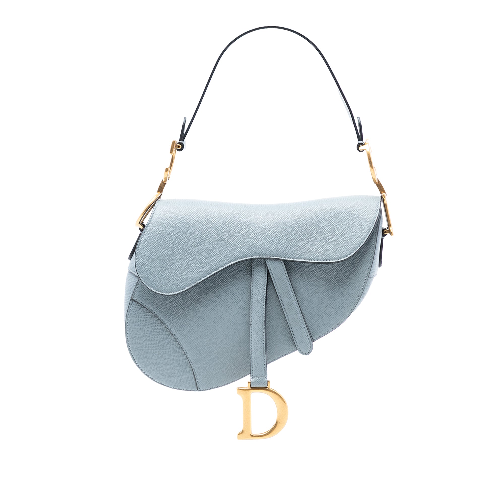 Dior Grained Calfskin Saddle Bag - image 1