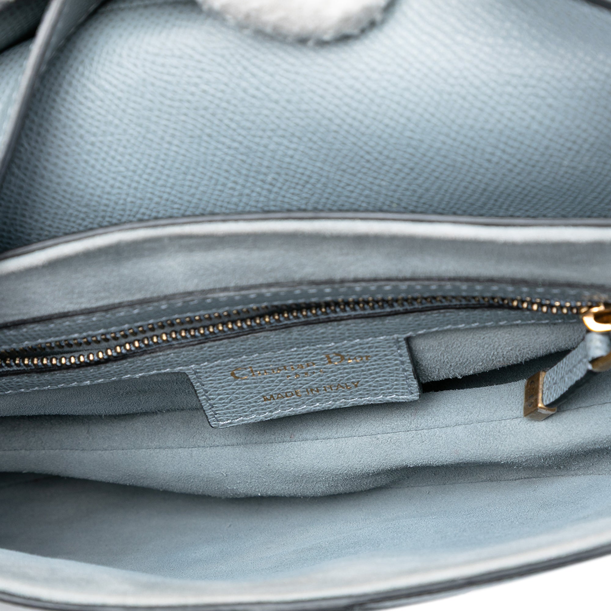 Dior Grained Calfskin Saddle Bag - image 4