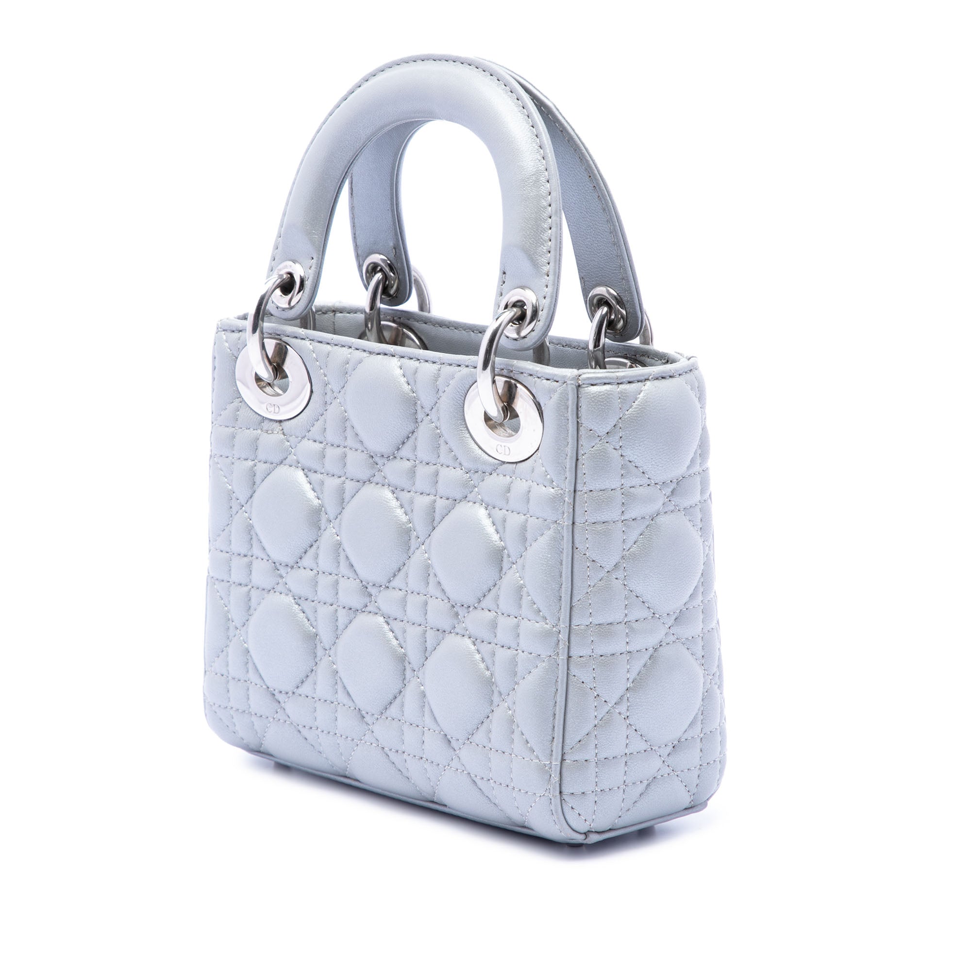 Dior Mini Iridescent Lambskin Cannage Lady Dior - image 2