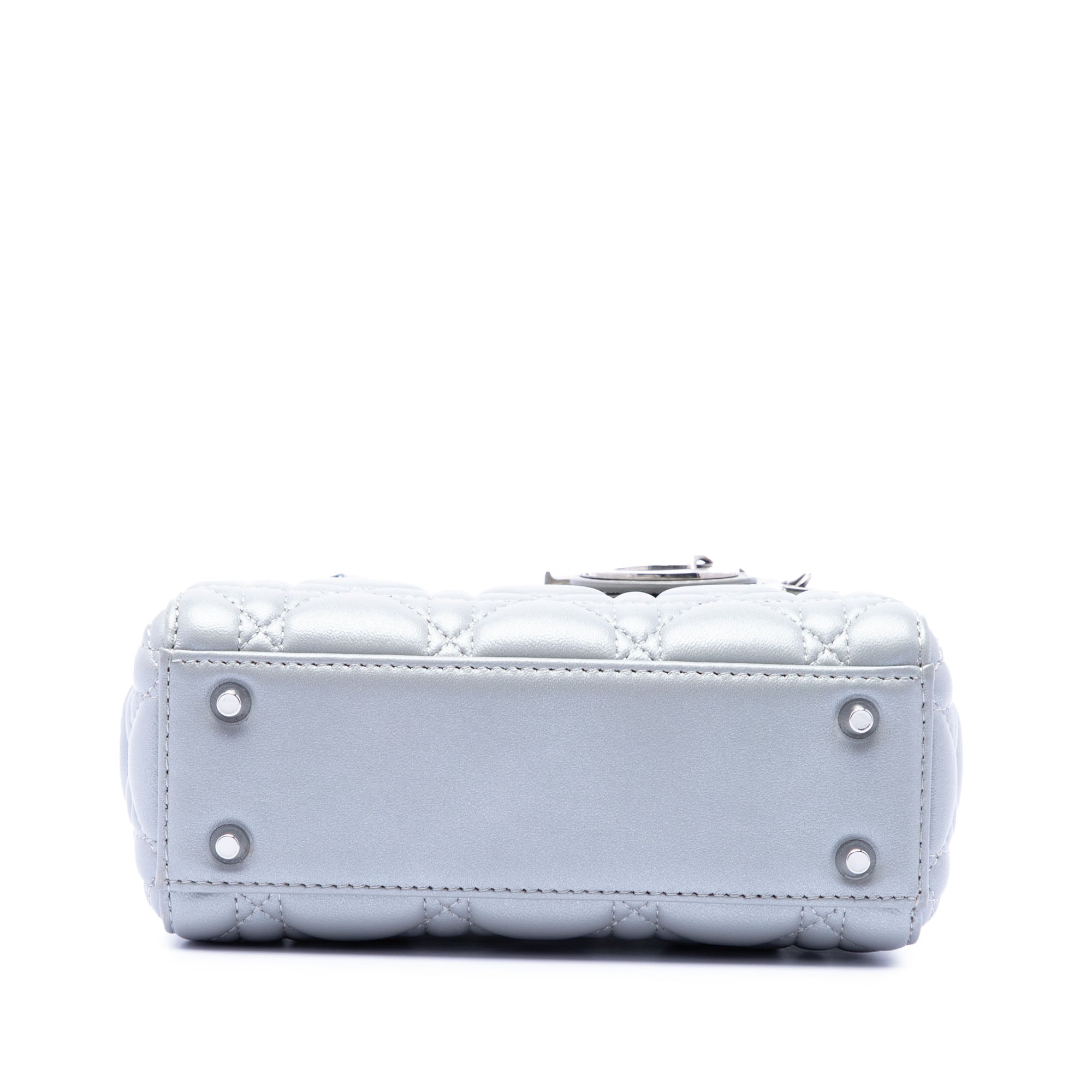 Dior Mini Iridescent Lambskin Cannage Lady Dior - image 3