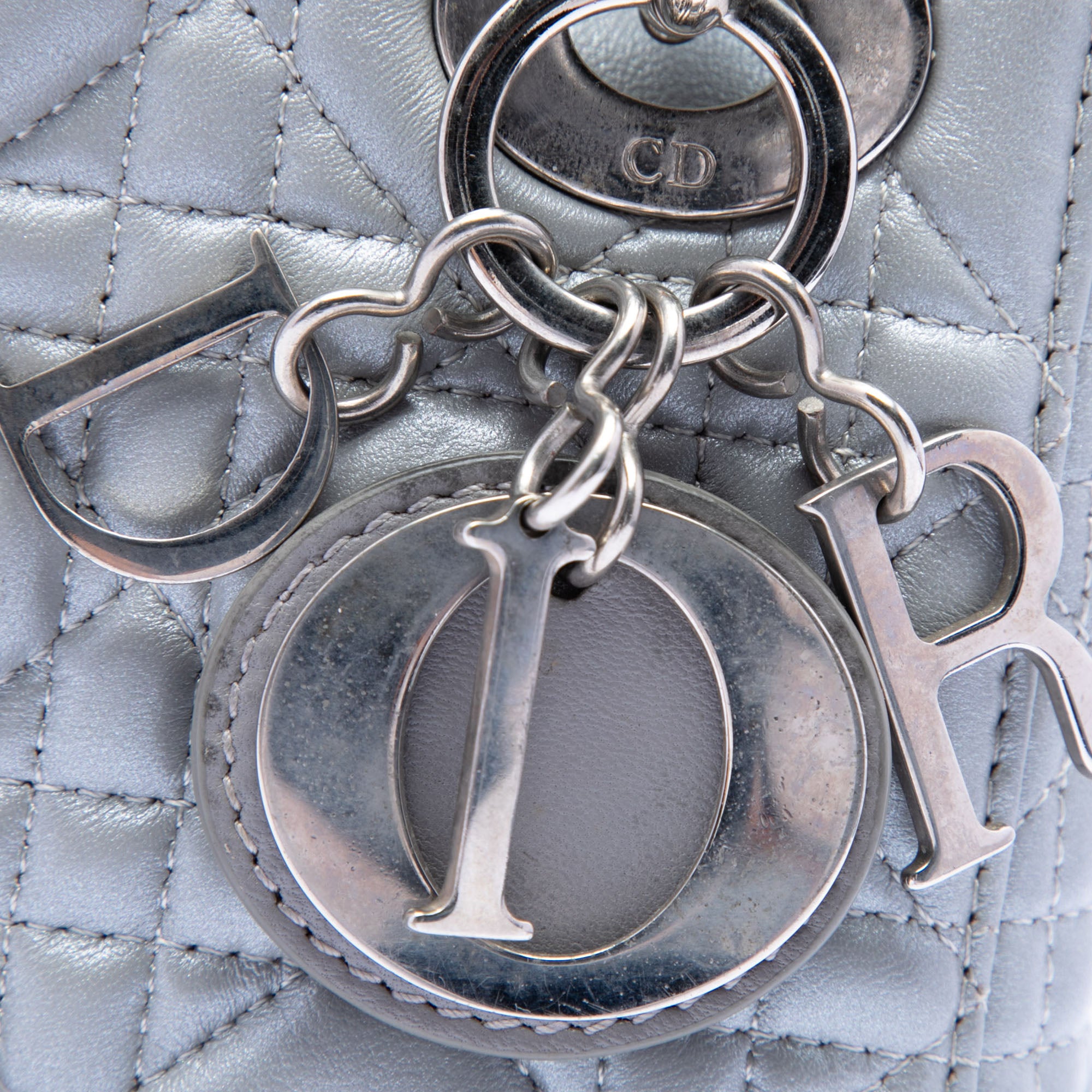 Dior Mini Iridescent Lambskin Cannage Lady Dior - image 5