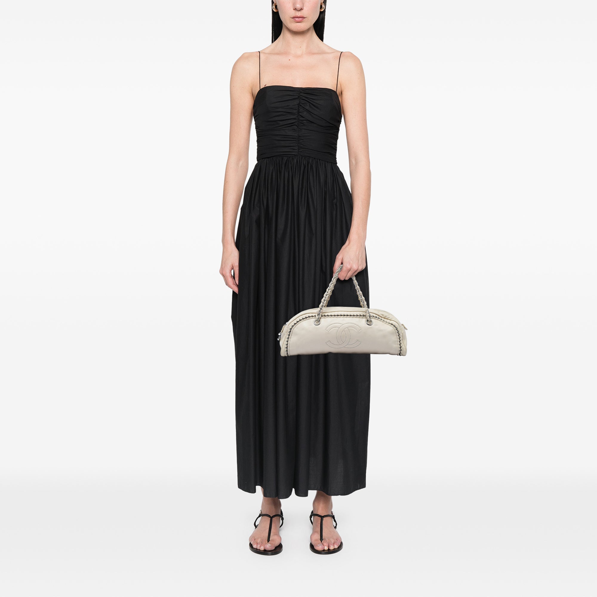 Chanel Small Calfskin Luxe Ligne Bowler Bag - image 5
