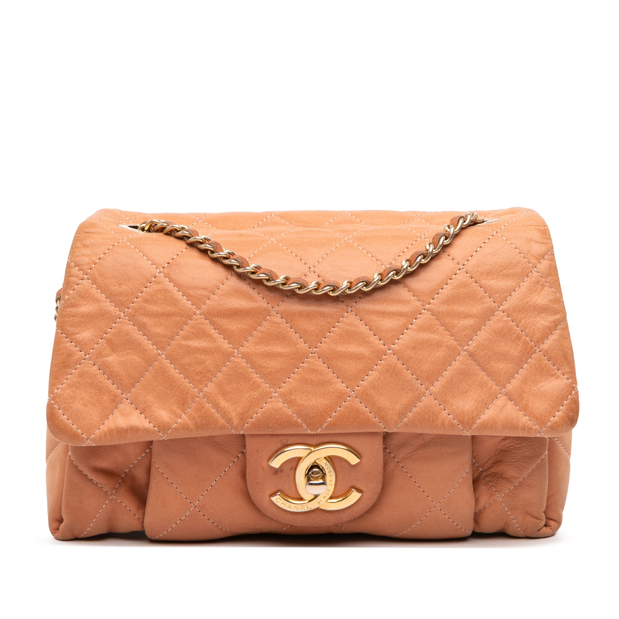 Chanel Small Aged Calfskin Chic Quilt Flap - image 1