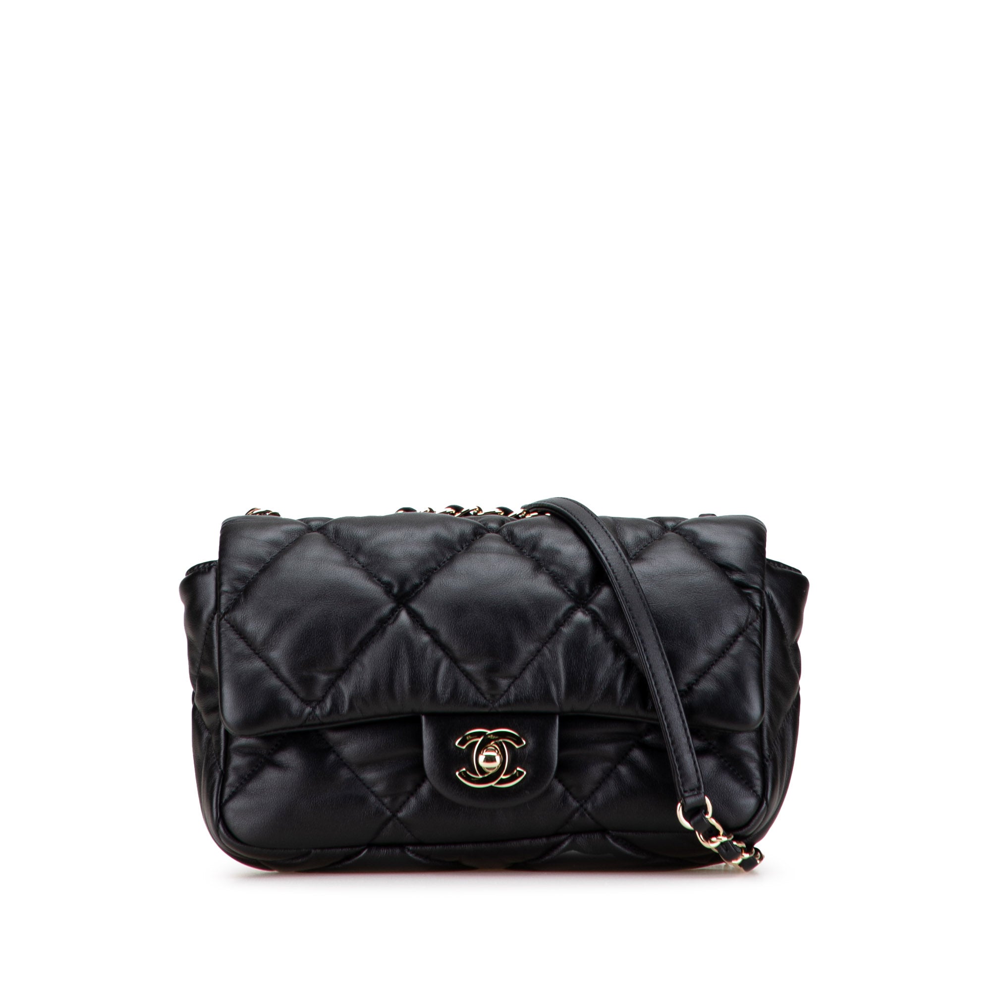 Chanel Medium Quilted Calfskin Bubbly Flap - image 1