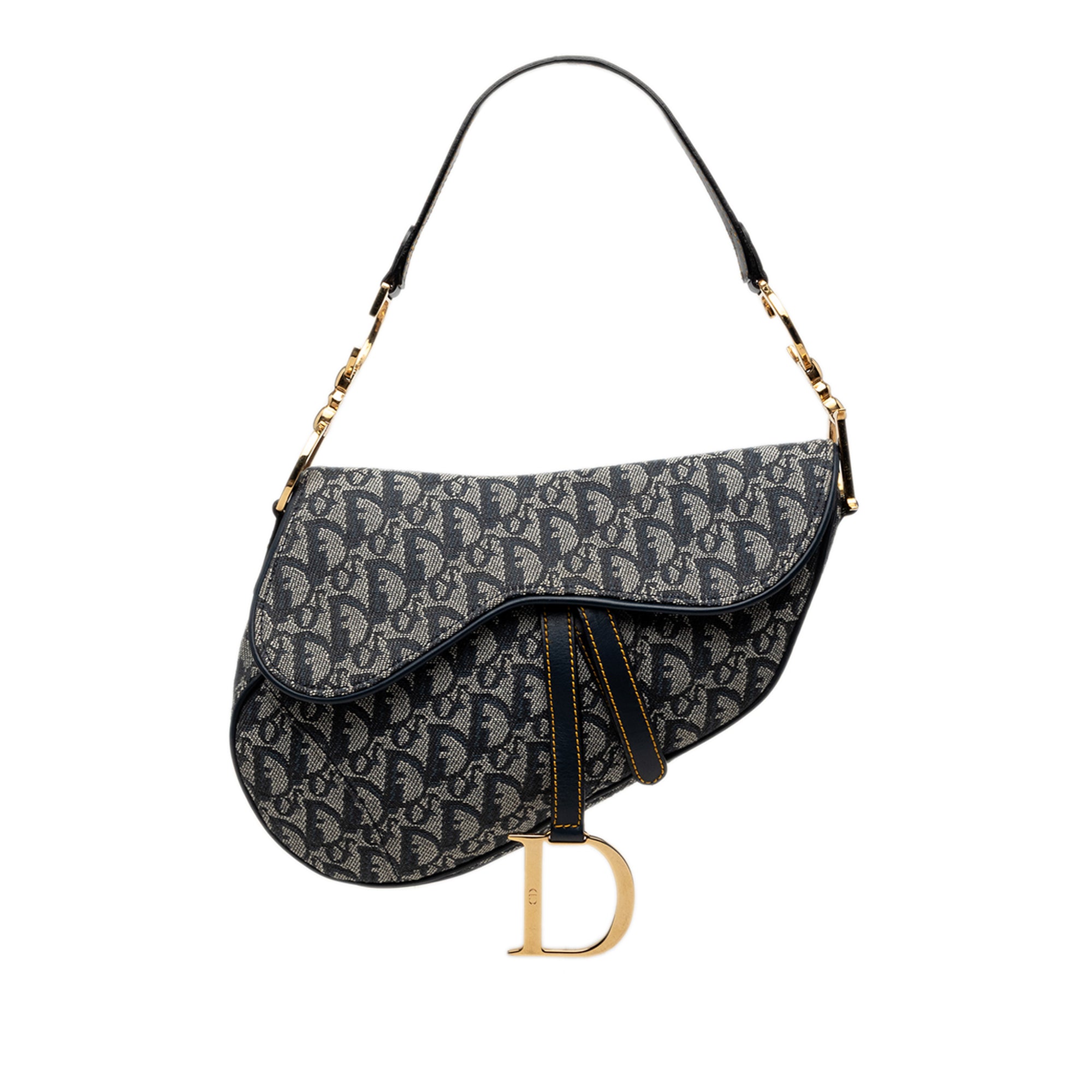 Dior Oblique Canvas Saddle Bag - image 1