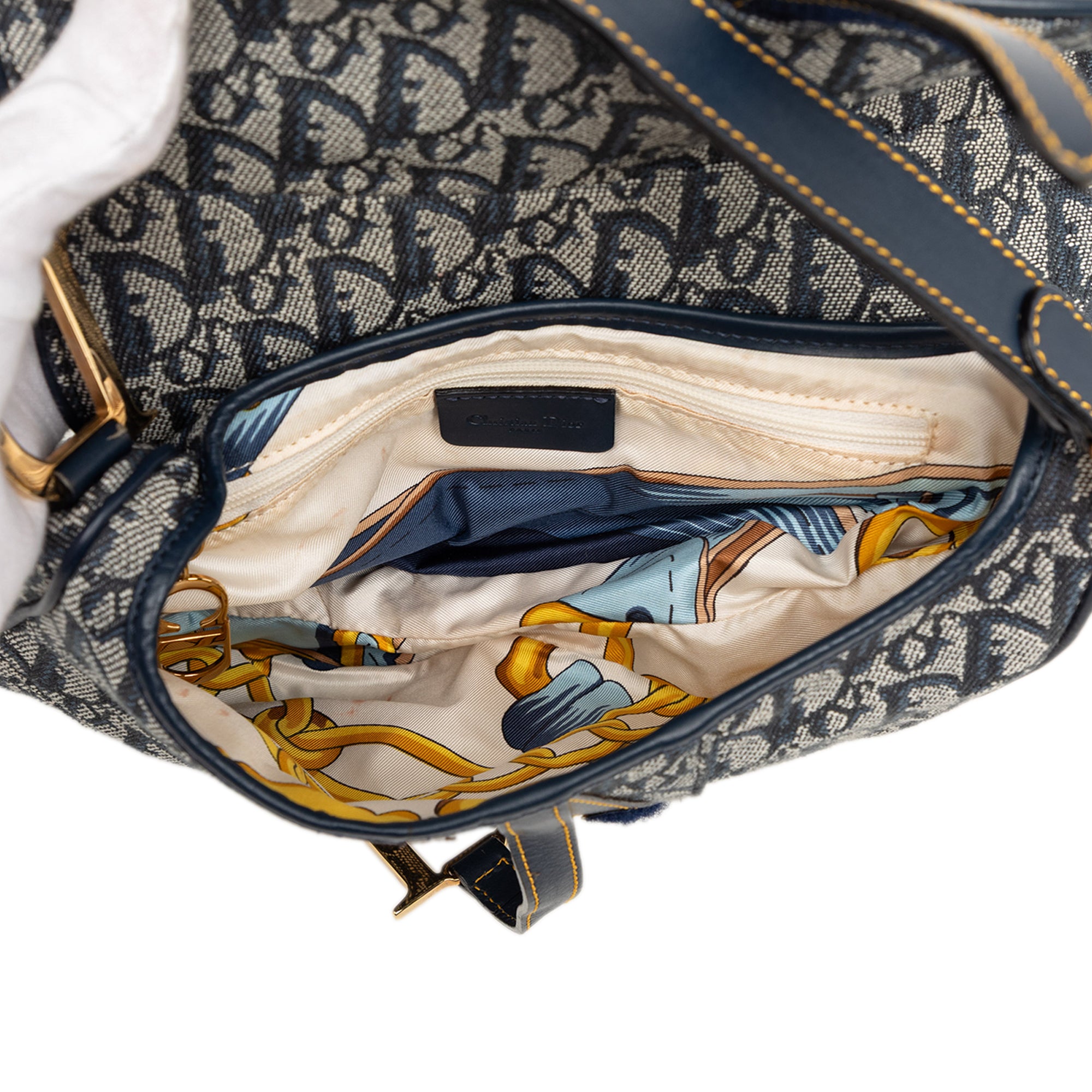Dior Oblique Canvas Saddle Bag - image 4