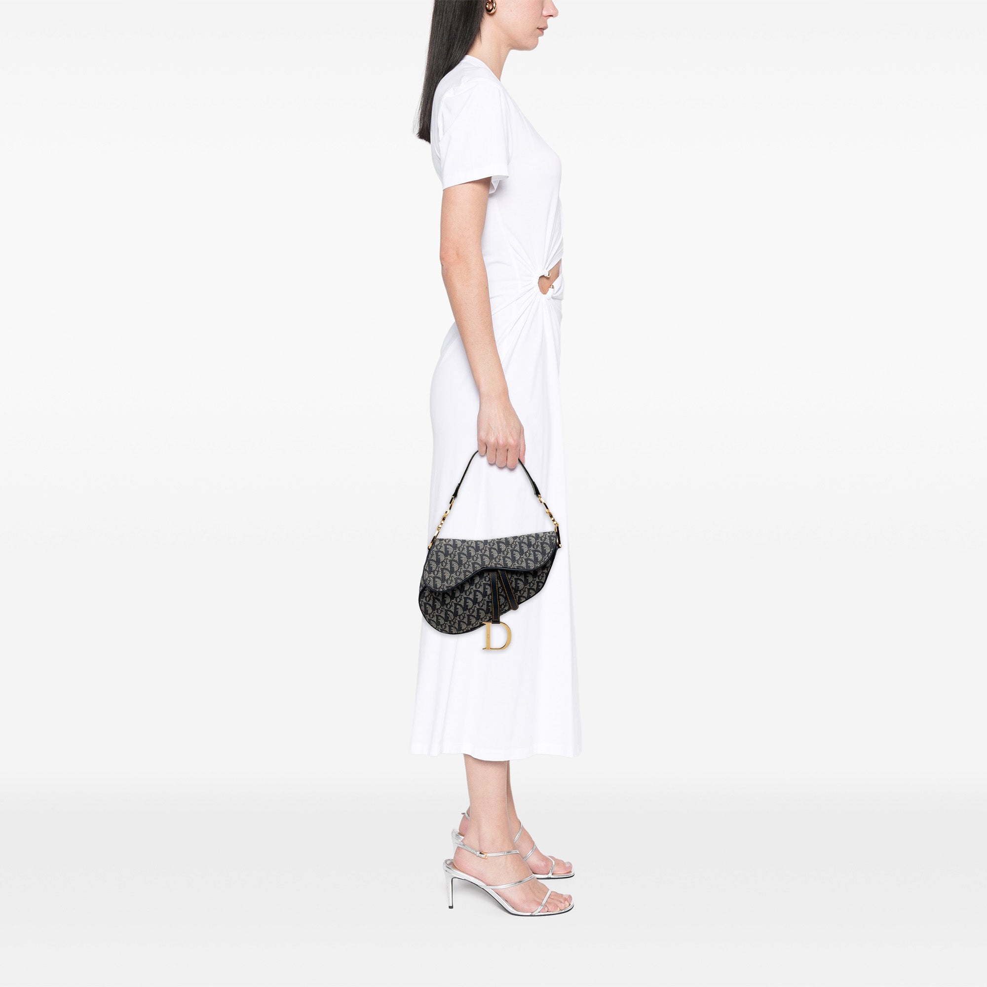 Dior Oblique Canvas Saddle Bag - image 6