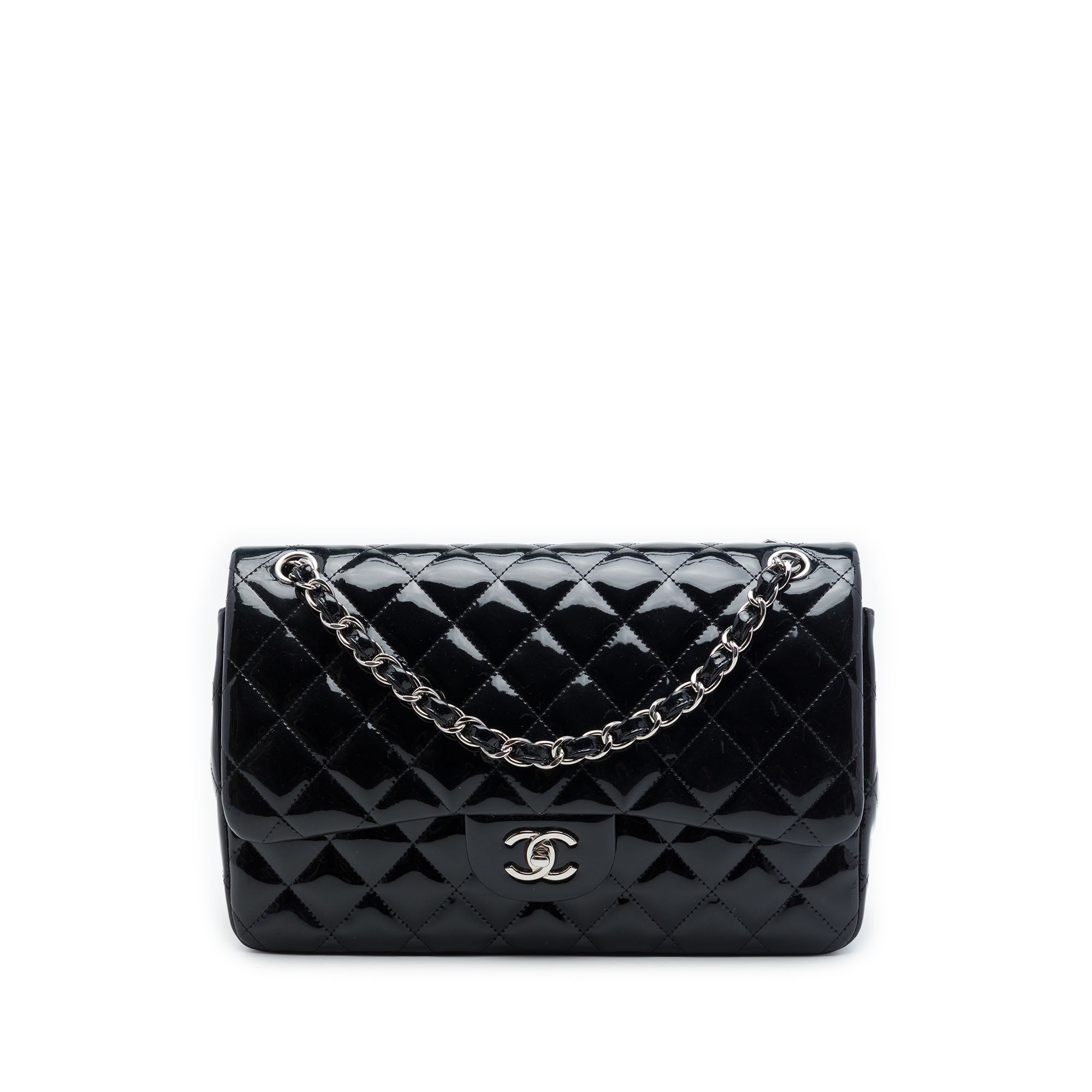 Chanel Jumbo Classic Patent Double Flap - image 1