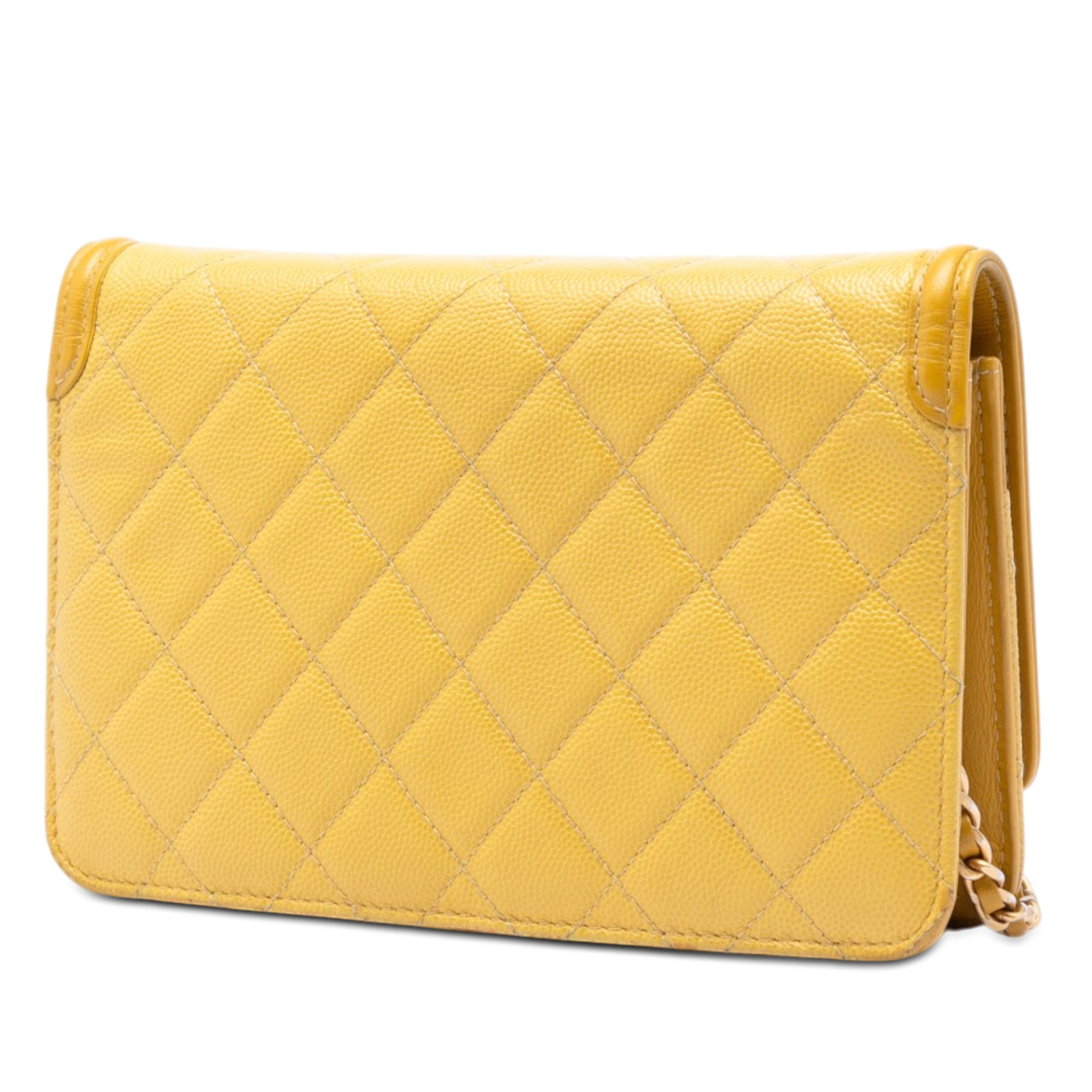 Chanel Caviar CC Filigree Wallet On Chain - image 2