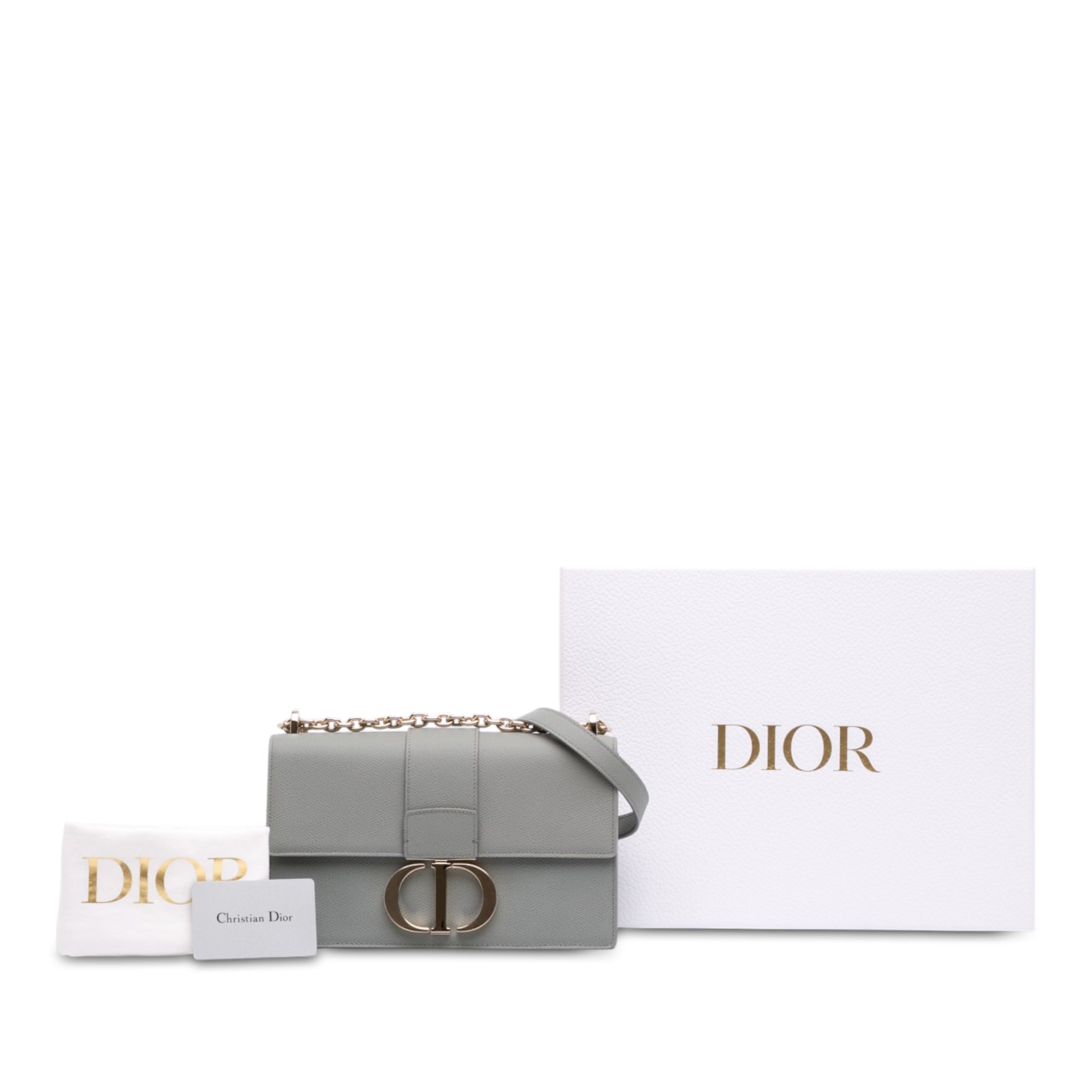 Dior Grained Calfskin 30 Montaigne Chain Flap - image 7
