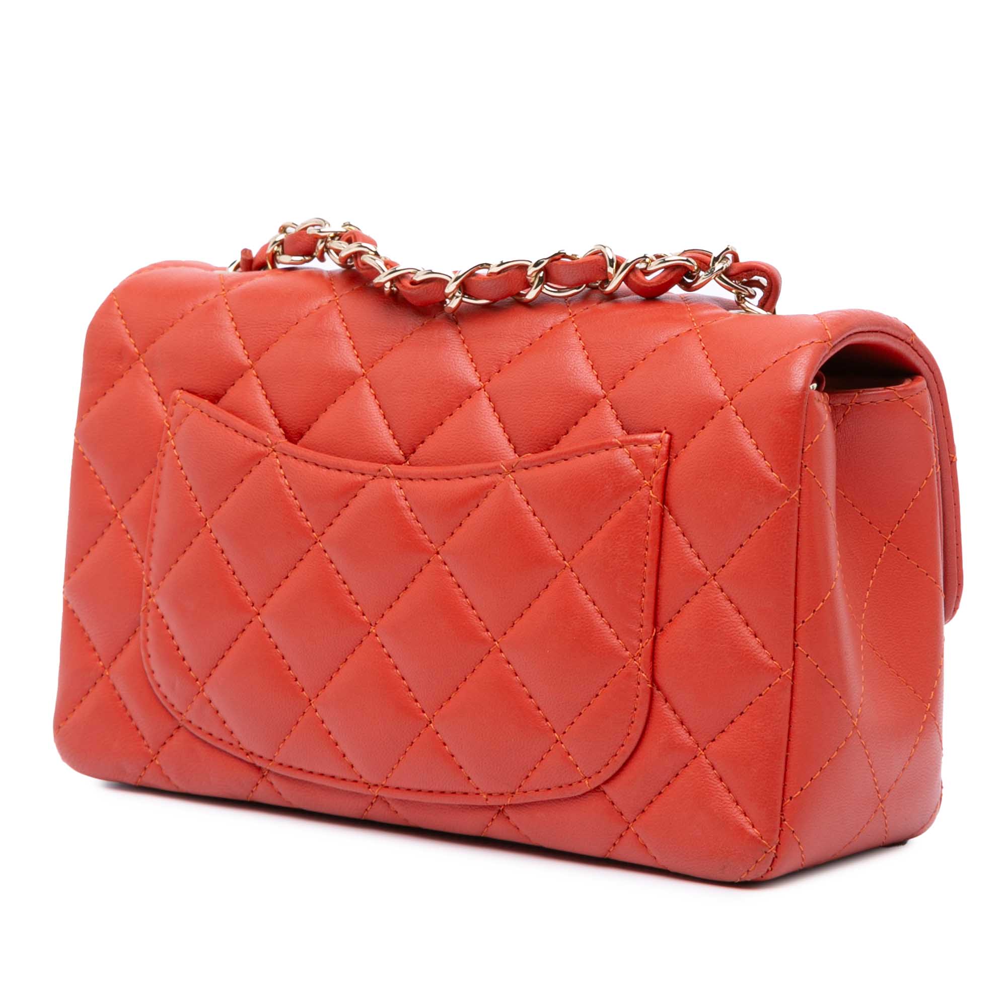 Chanel Mini Rectangular Classic Lambskin Single Flap - image 2