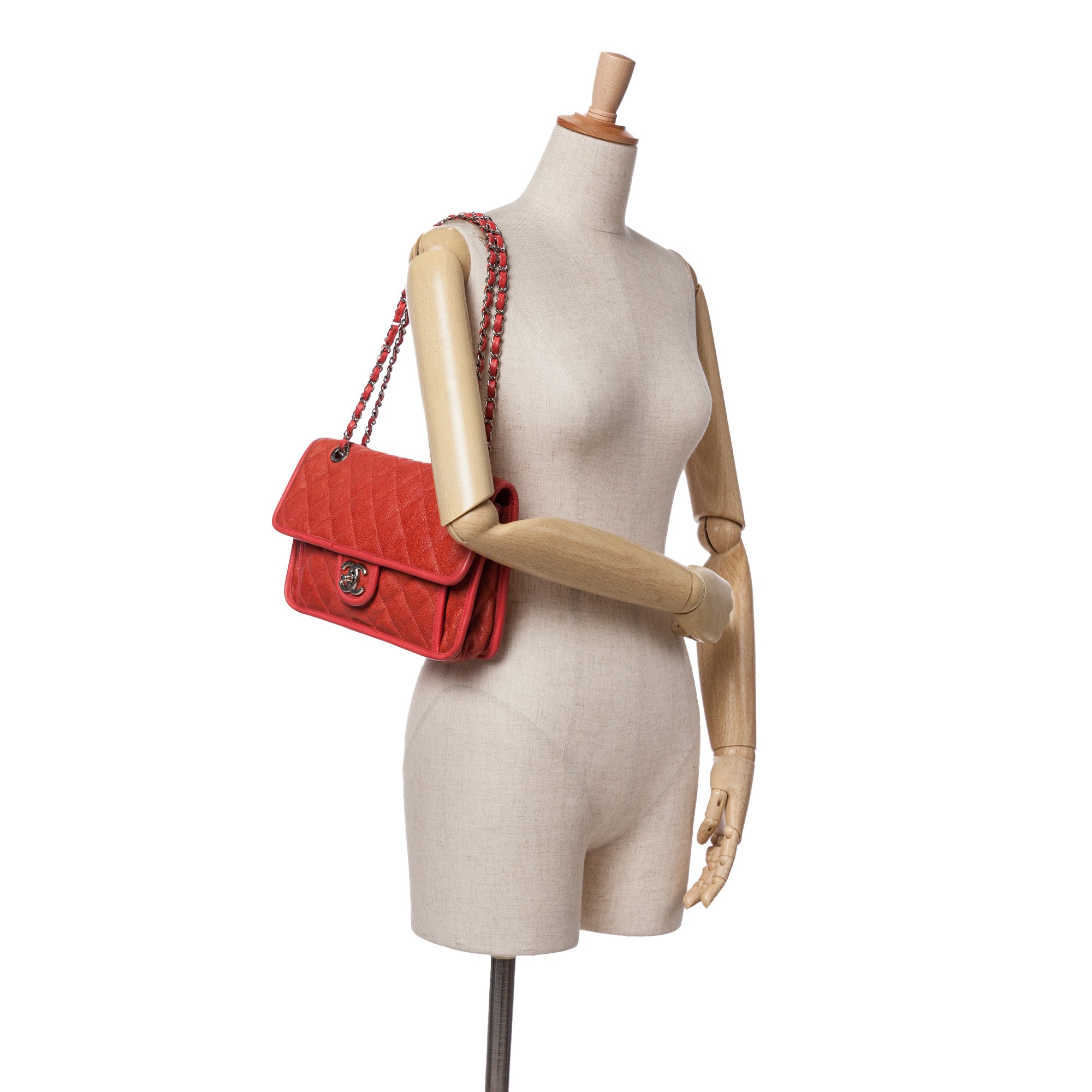 Chanel Medium Quilted Caviar French Riviera Flap - image 10