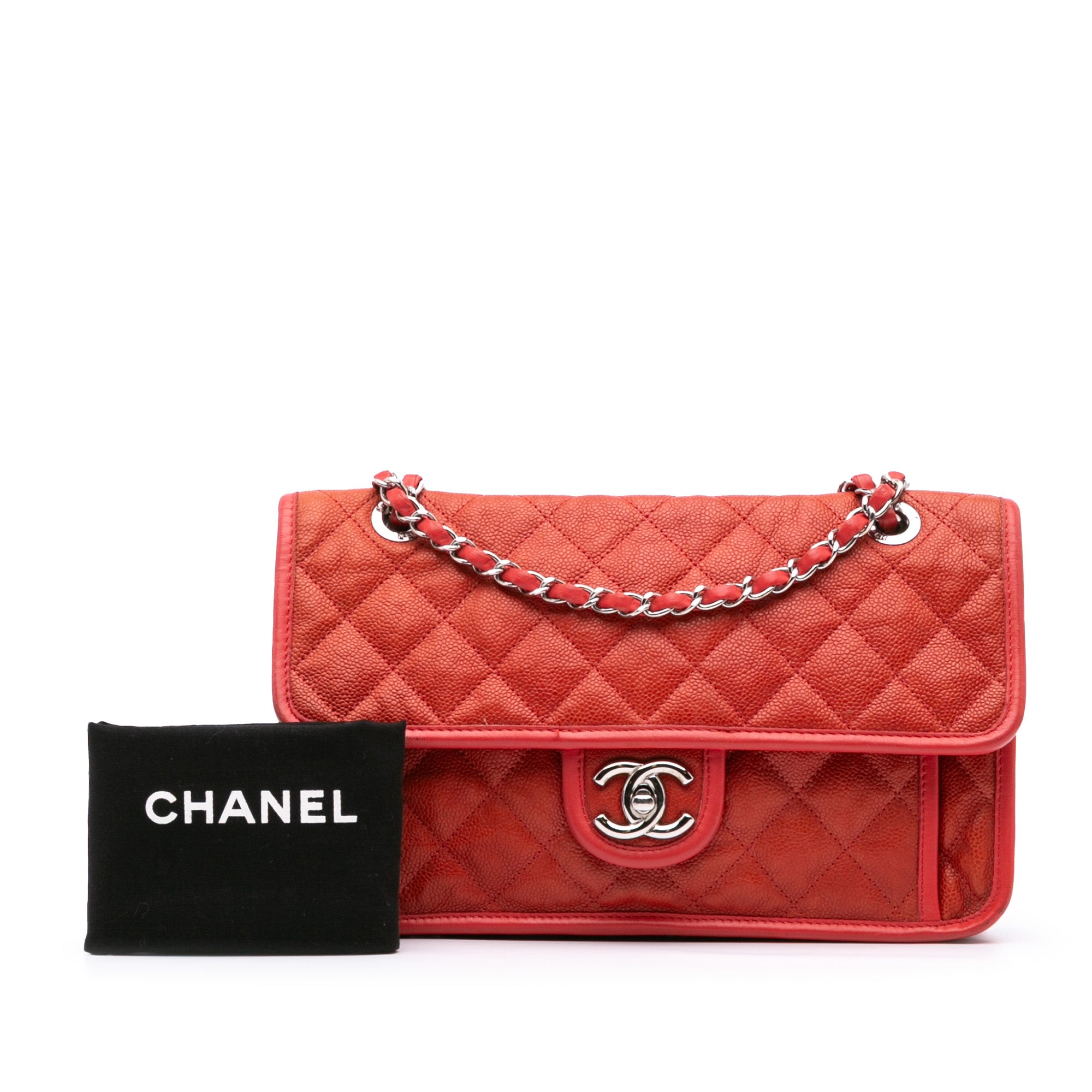 Chanel Medium Quilted Caviar French Riviera Flap - image 11