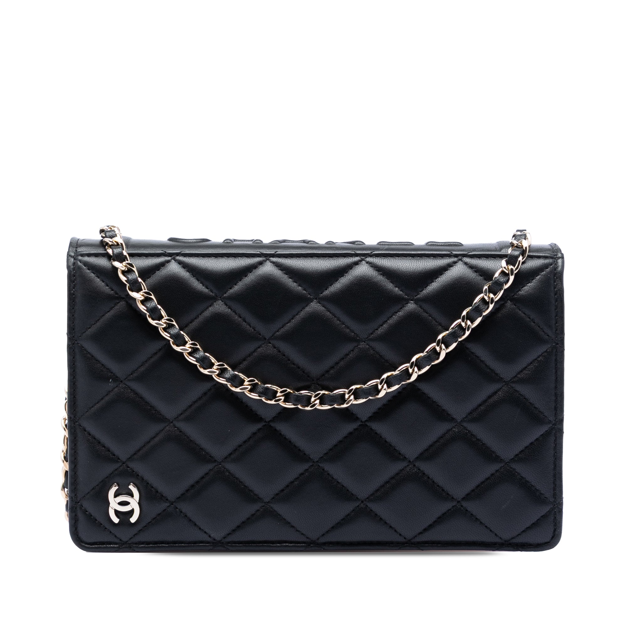 Chanel Quilted Lambskin Book Wallet On Chain - image 1